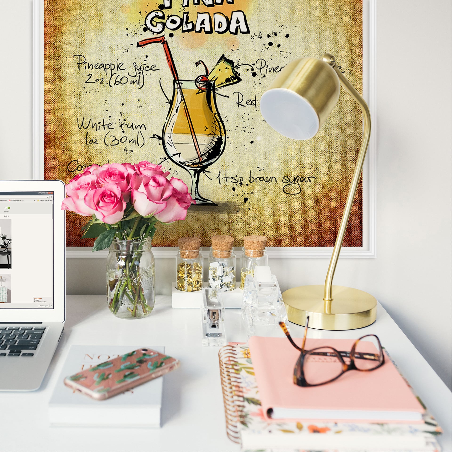 Wallprint Pina Colada - Rezept