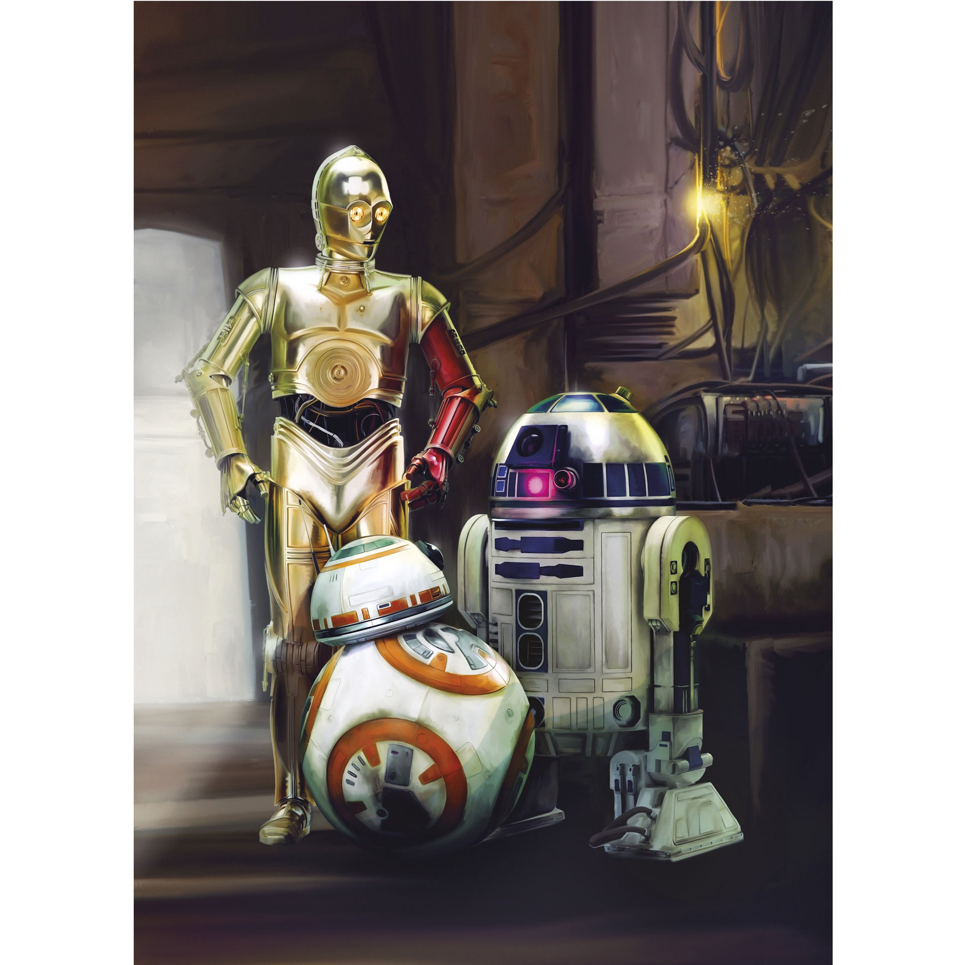 Fotobehang Papierbehang Star Wars Three Droids