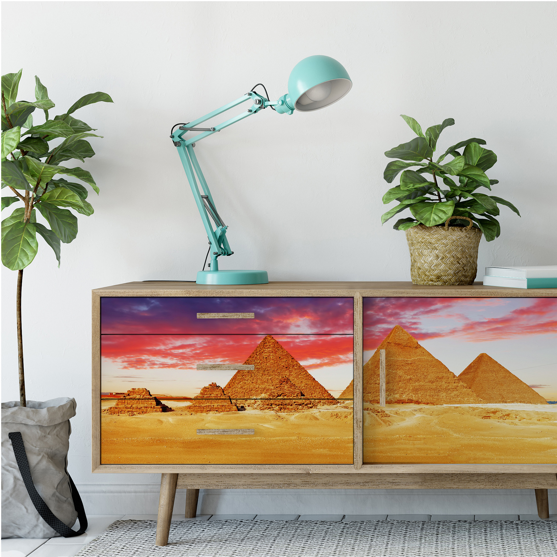 Wallprint W - Die Pyramiden von Gizeh - Panorama