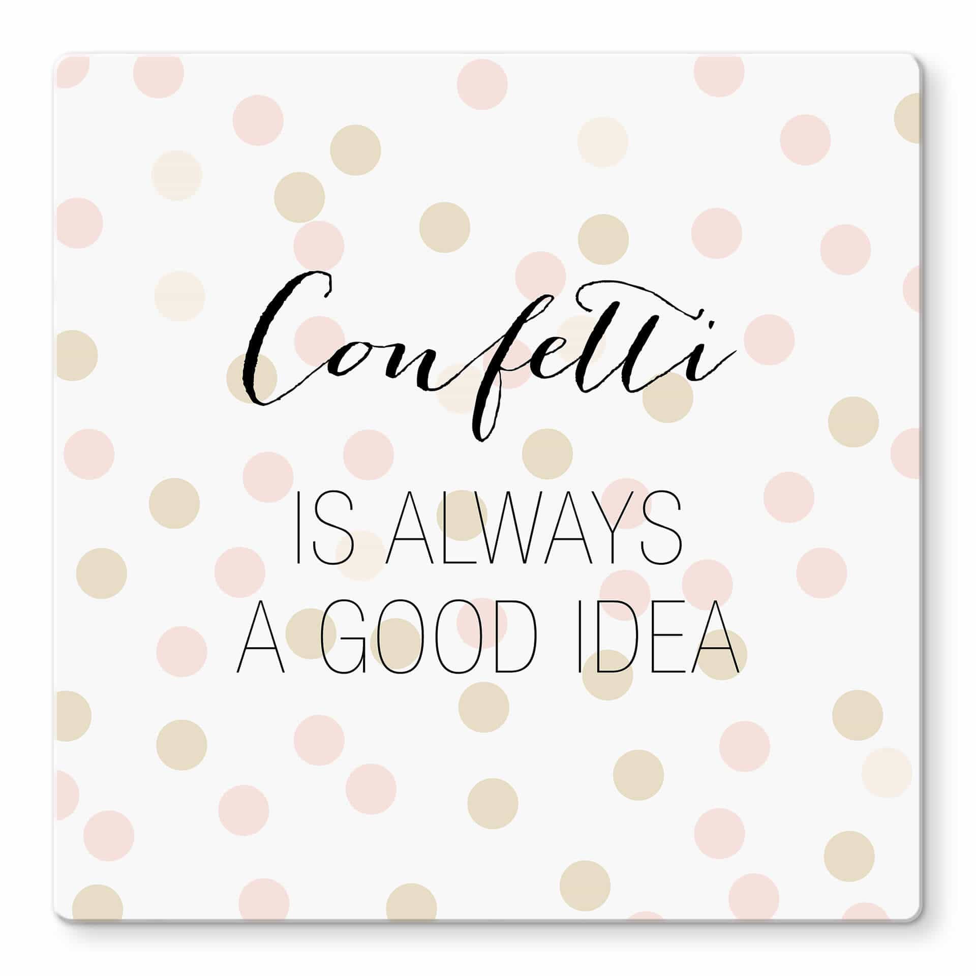 Glass Print Confetti & Cream - Good Idea