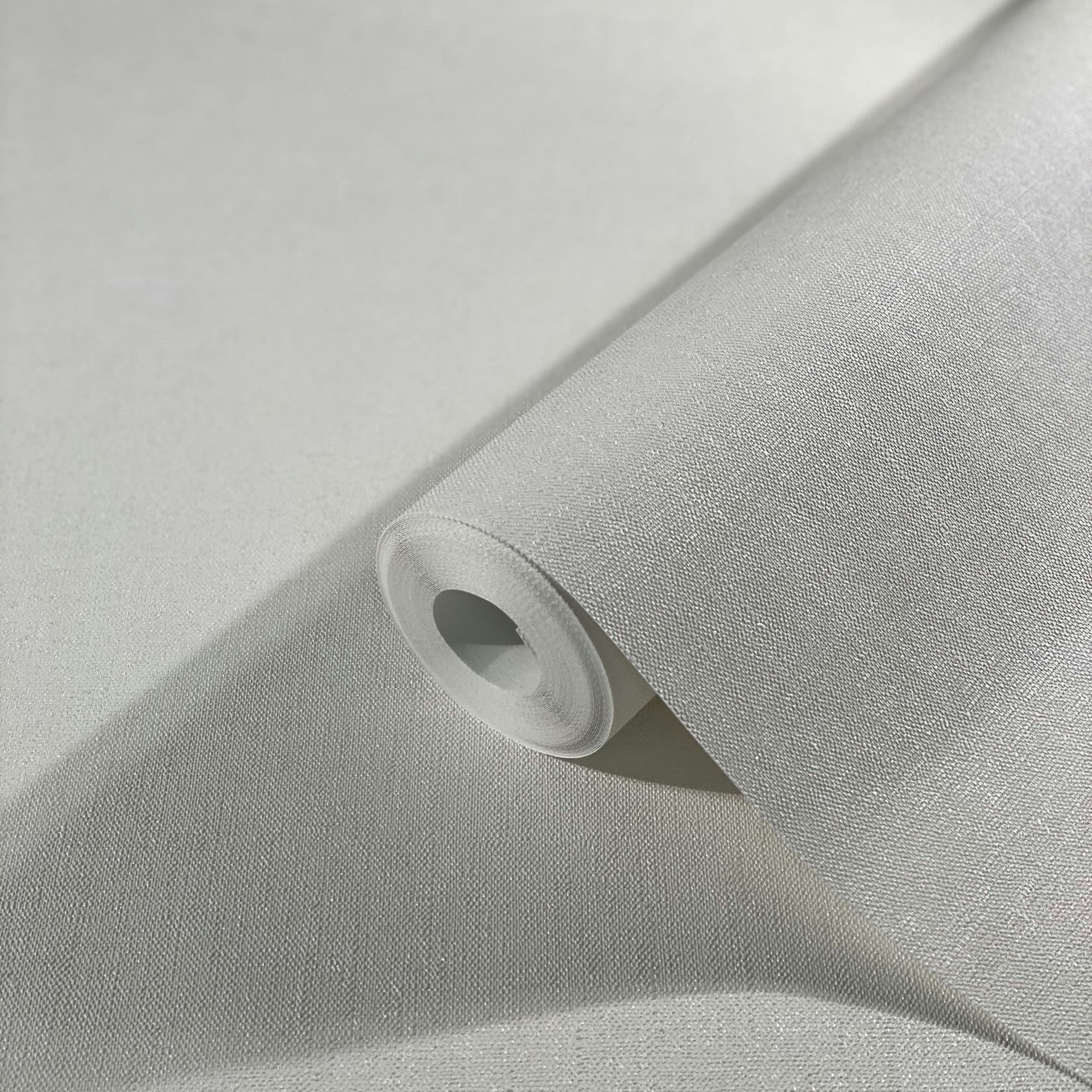 Effen behang, vliesbehang Shades white