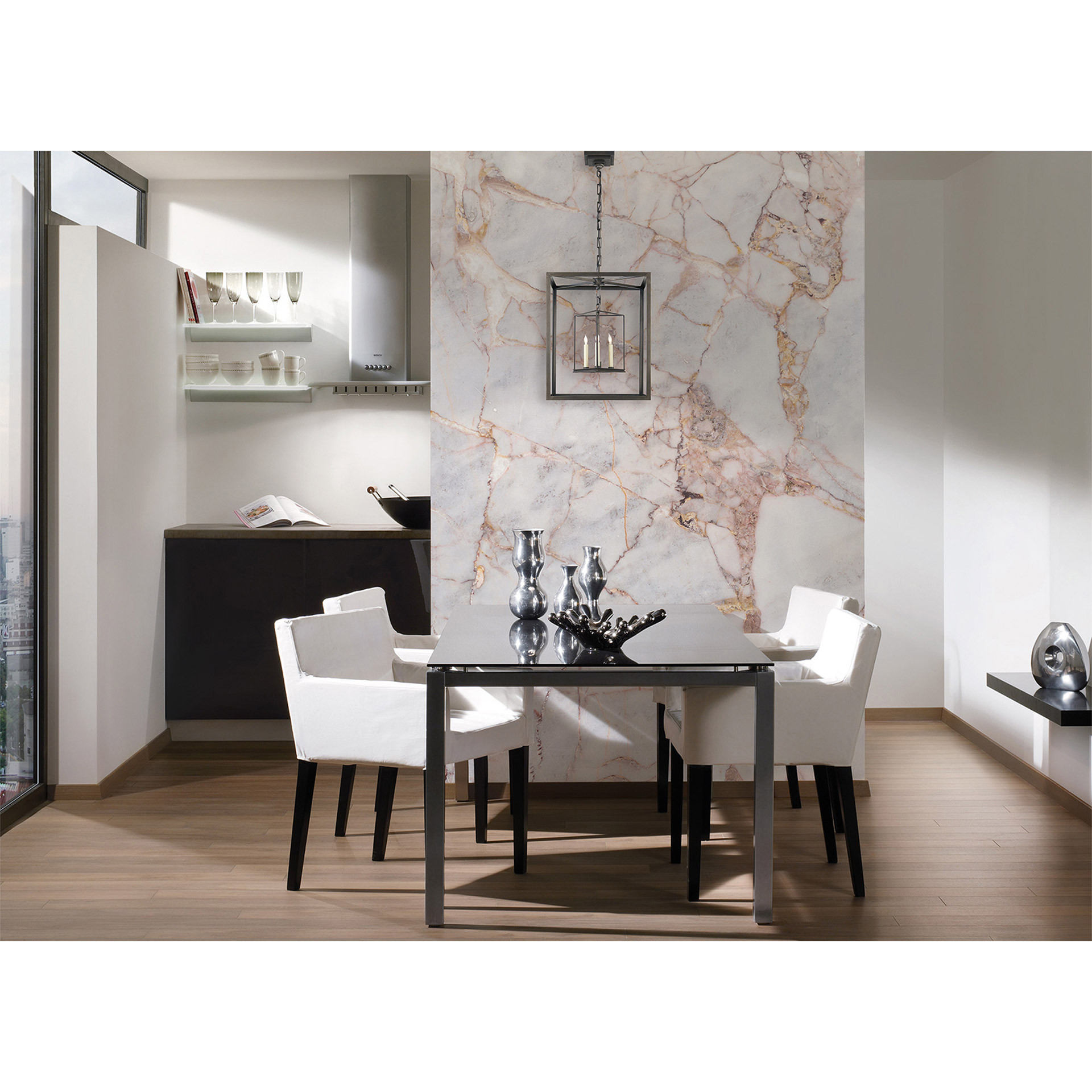 Livingwalls Fotobehang Designwalls Gray Light Marble