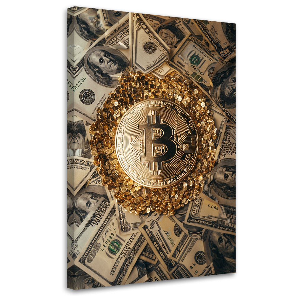 Leinwandbild Krypto-Bitcoin