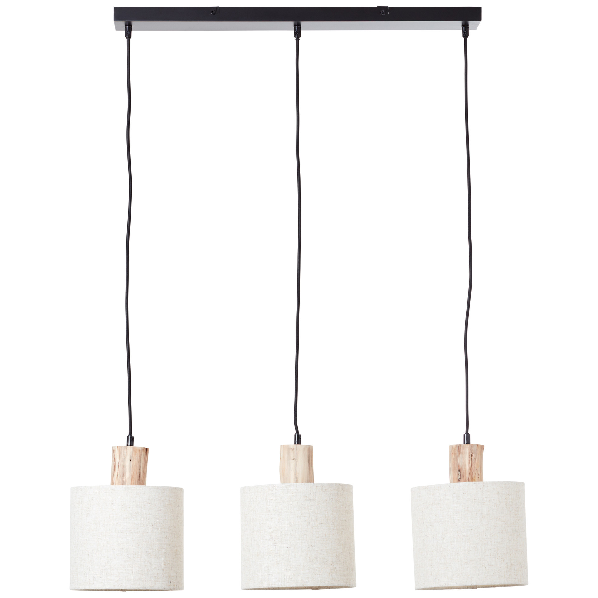 Pendelleuchte Manuel, braun, 130 x 80 cm, Holz Pendellampe