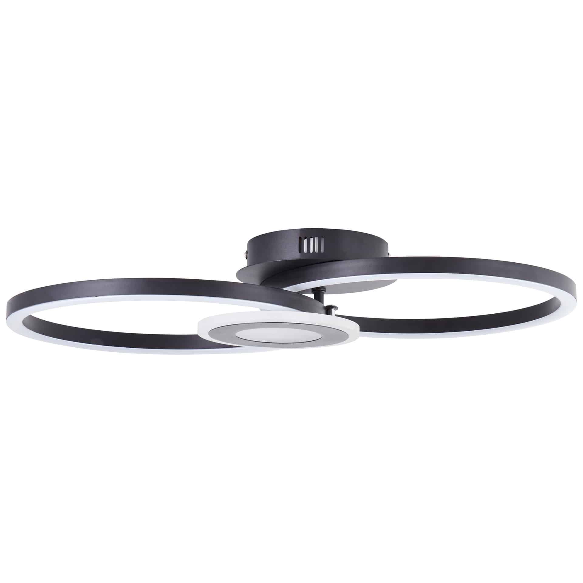 Deckenleuchte Chloe, schwarz, 52 x 30 cm, Metall LED-Deckenleuchte, dimmbar
