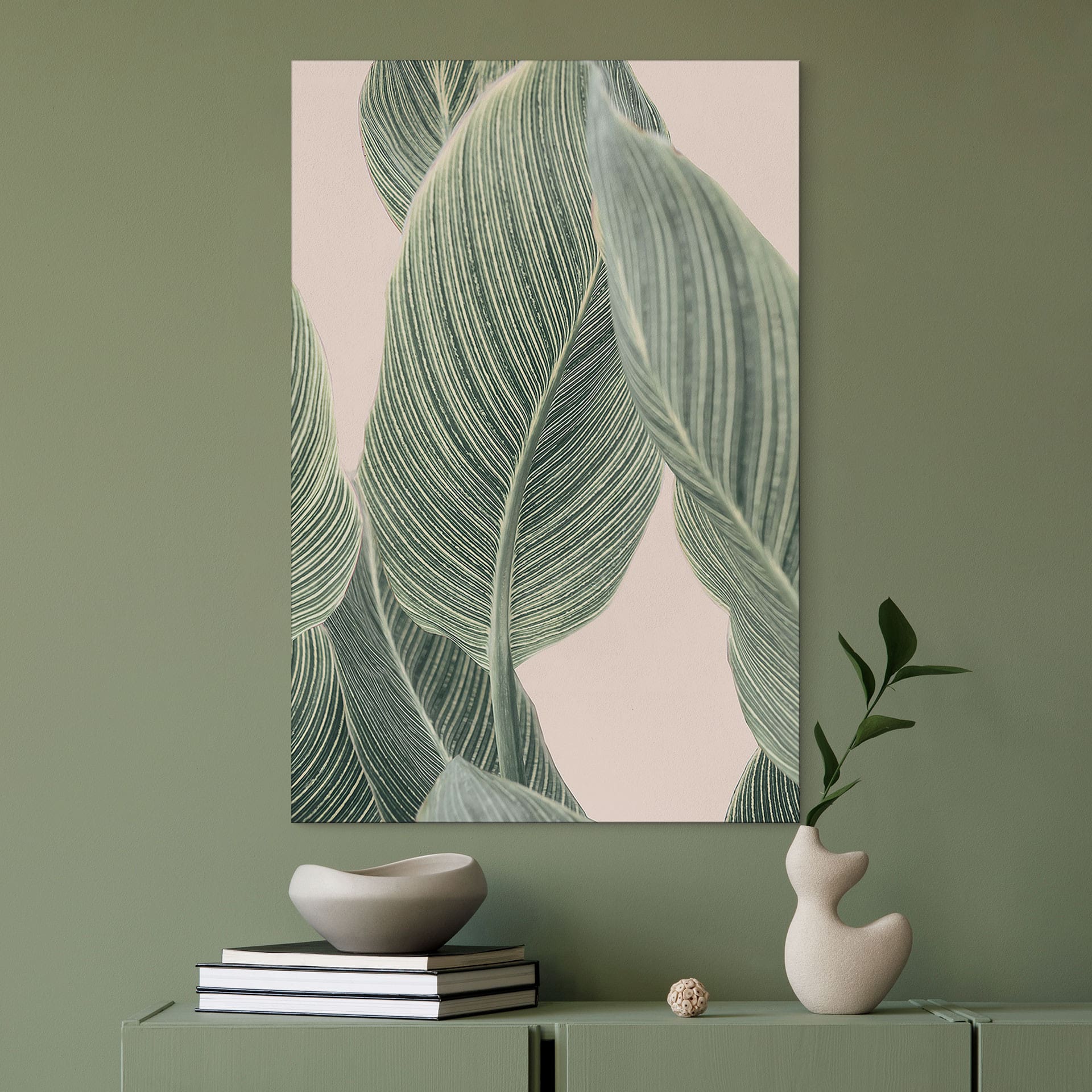 Wandbild Calathea Pflanze - Sisi & Seb - Alu-Dibond