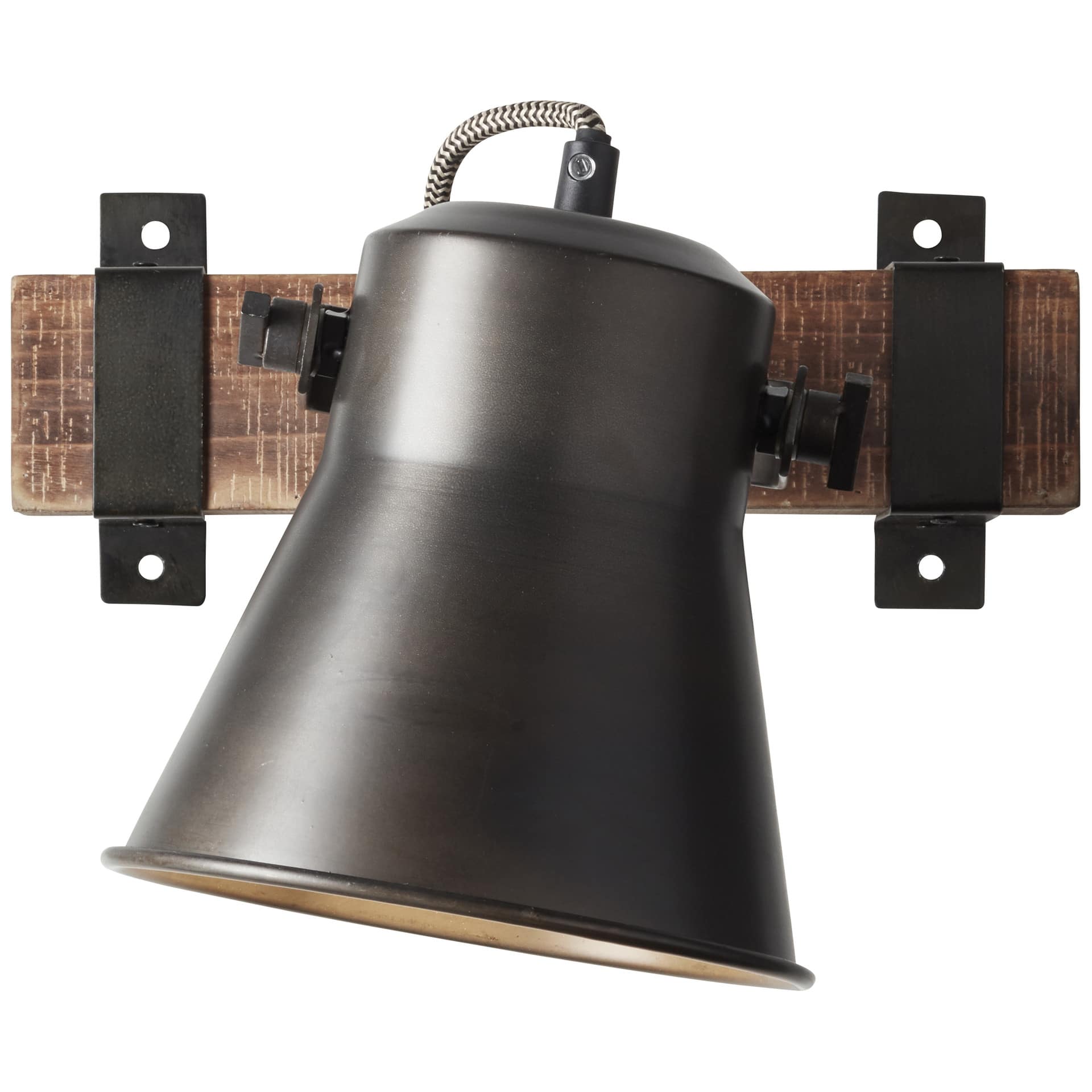 Wandspot Eva, metallic, 25 x 24 cm, Holz Spot