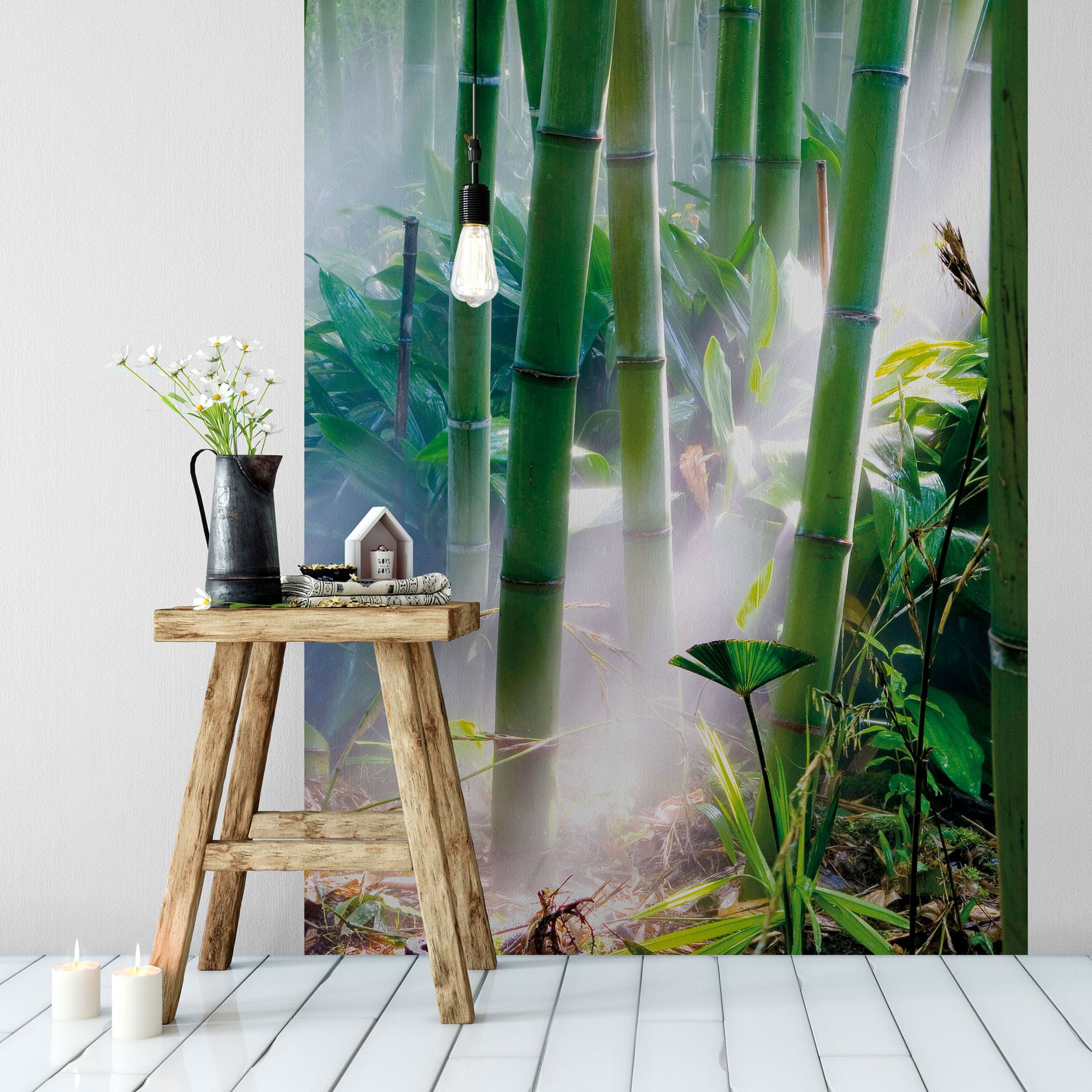 Fotobehang Bamboebos