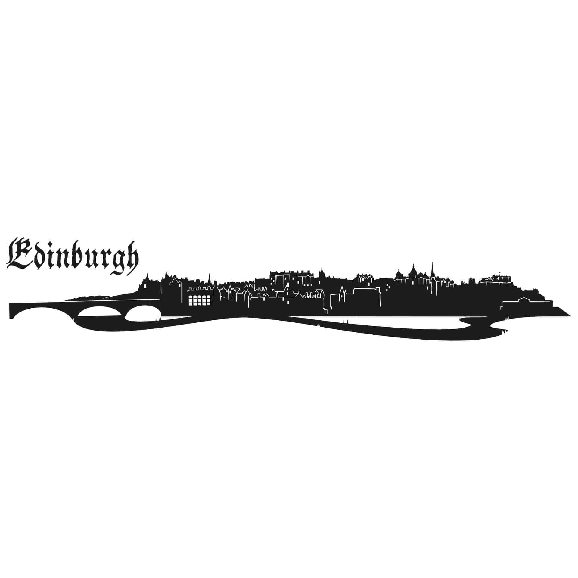 Wallsticker Edinburgh Skyline