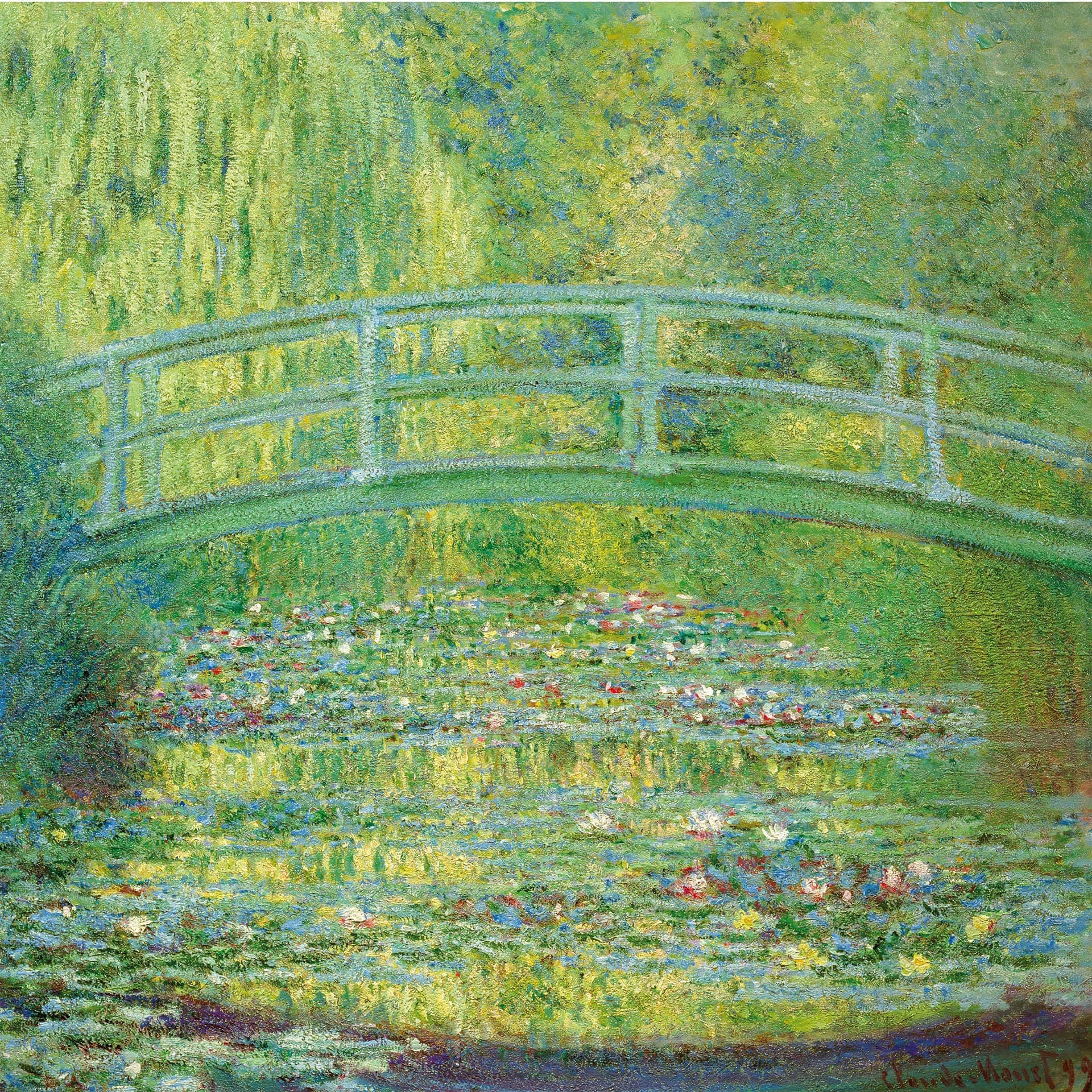 Fotobehang Monet - Waterlelies