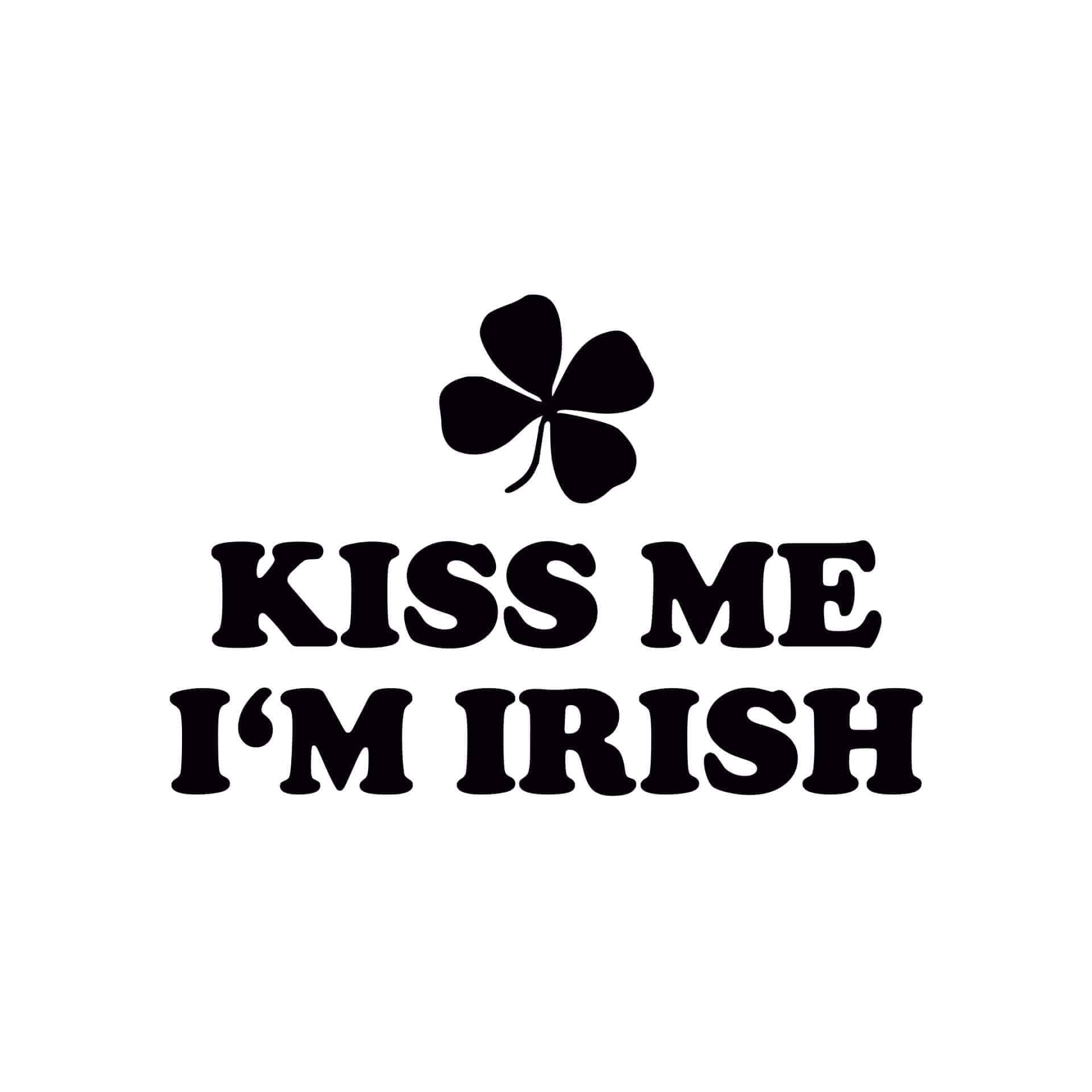 Wallsticker Kiss me I'm Irish