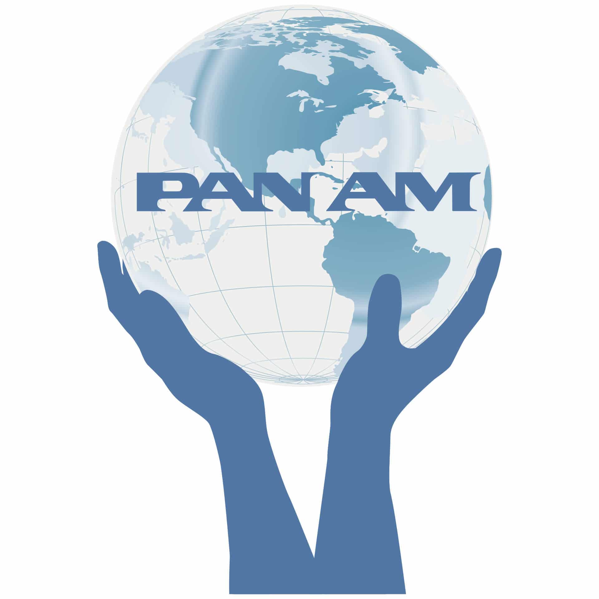 Wandtattoo PAN AM - Welt in Händen