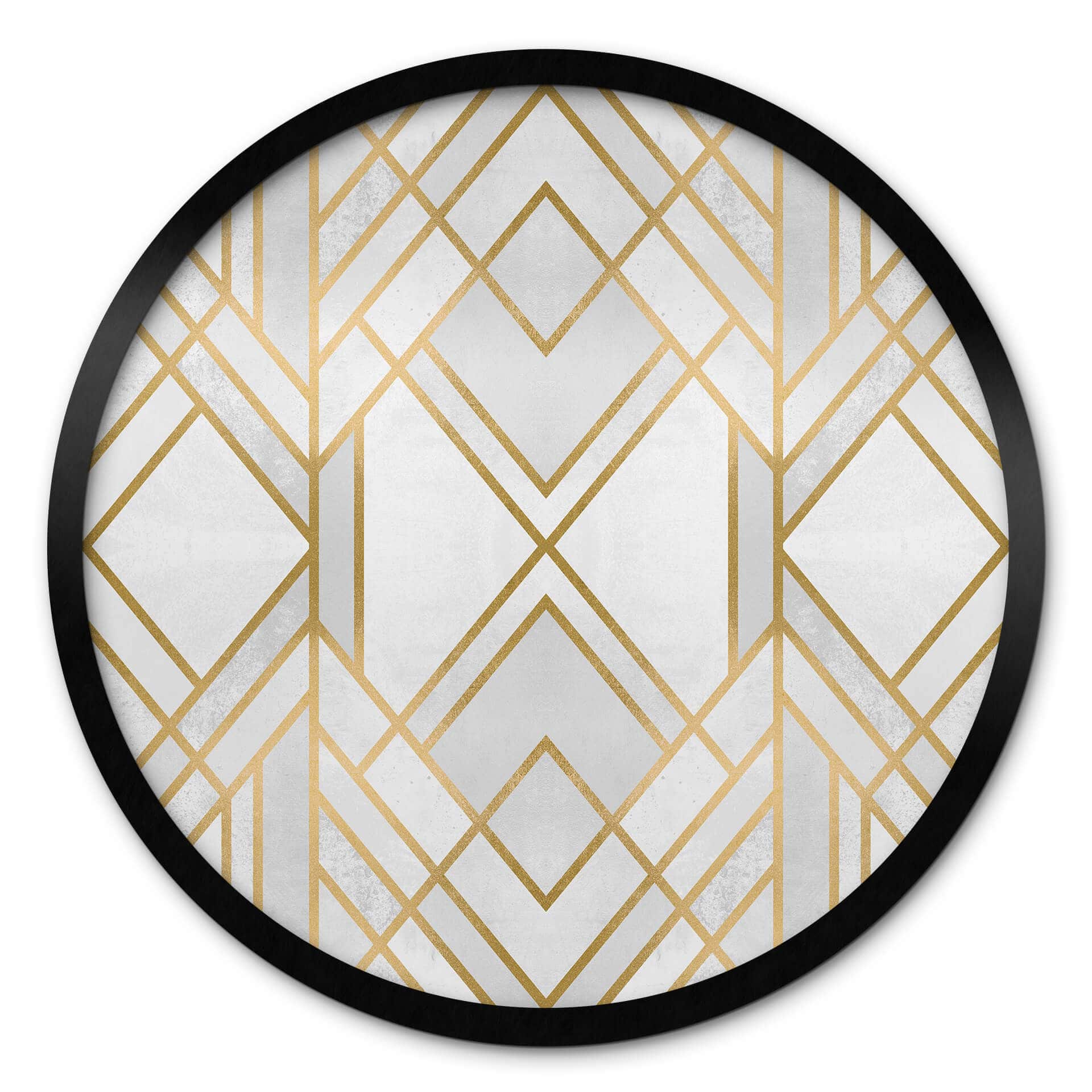Poster Fredriksson - Art Deco: Goldene Geometry