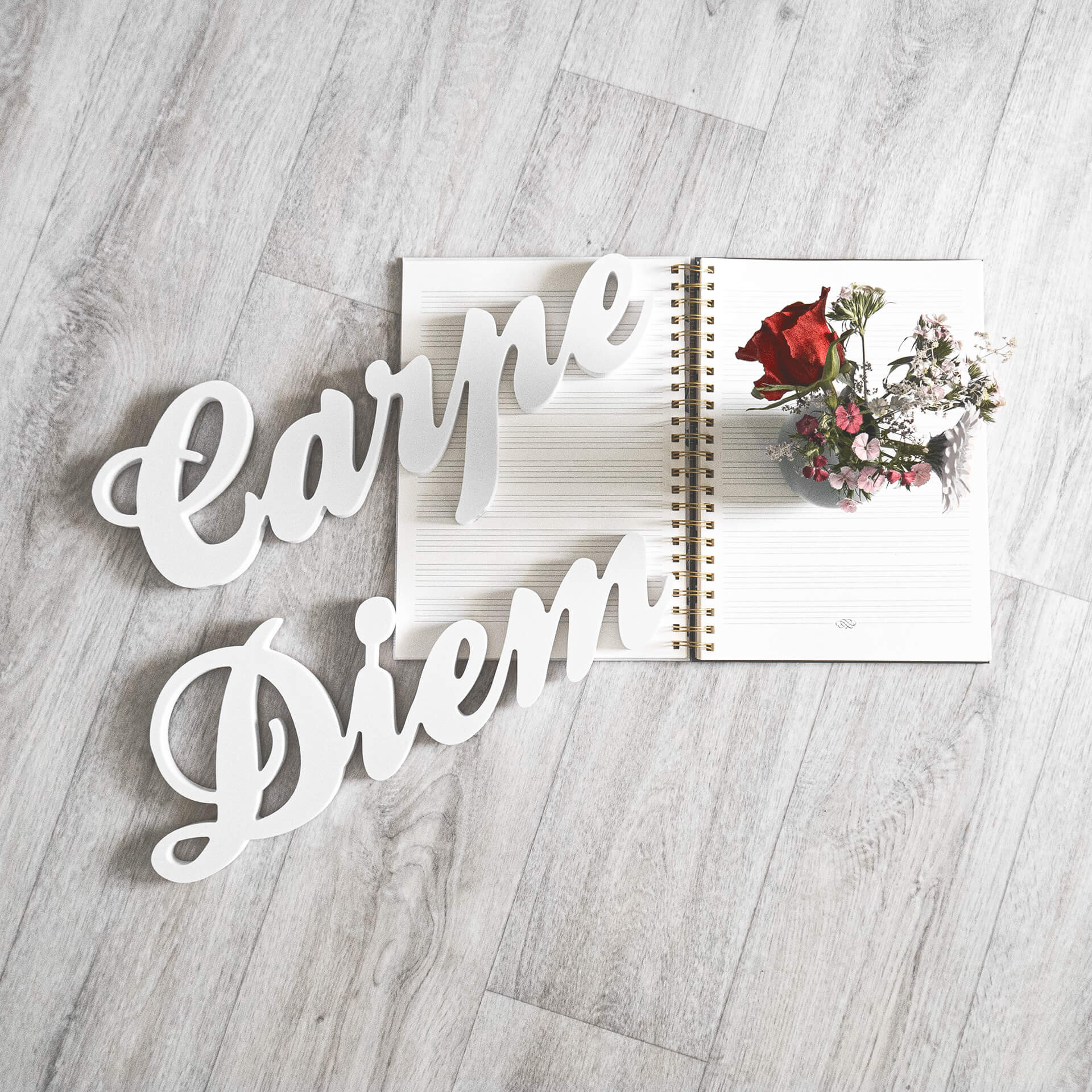 Litery ozdobne 3D Carpe Diem