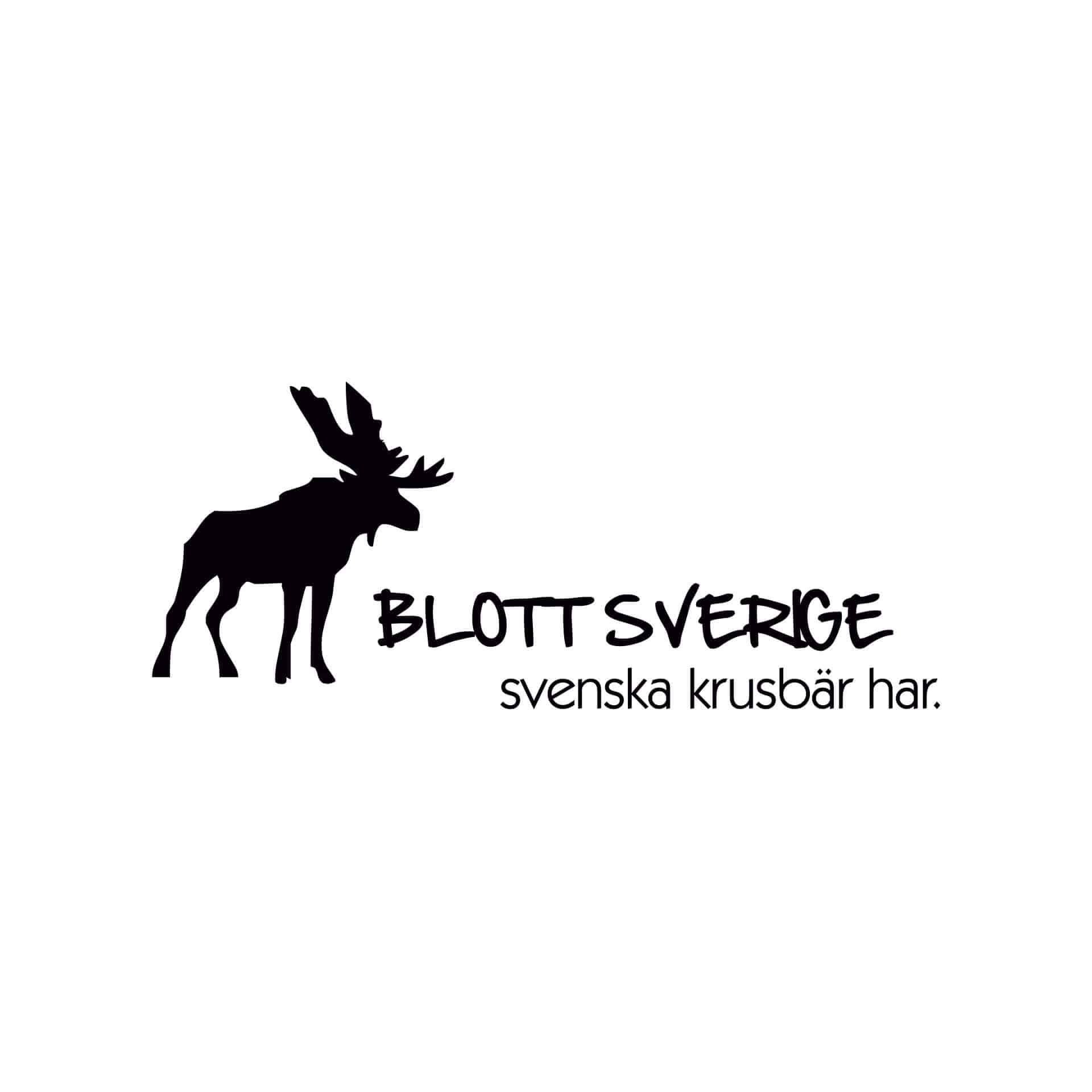 Wallsticker Blott Sverige svenska krusbär har