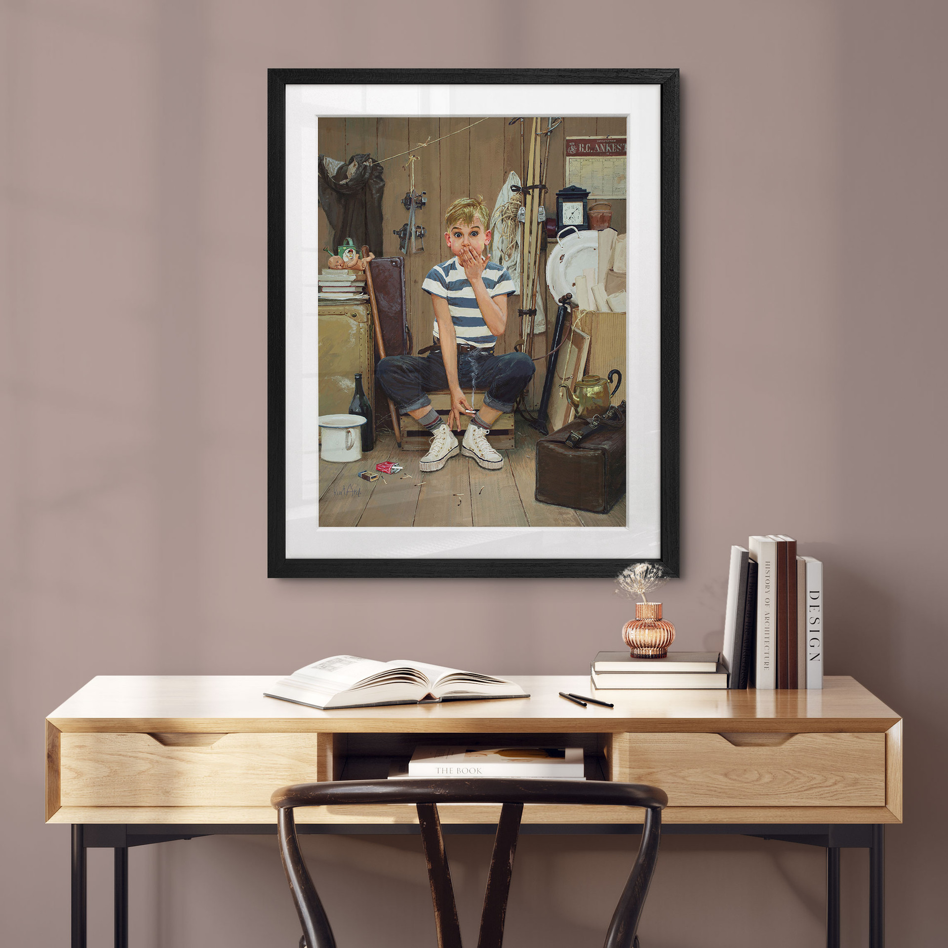Fine Art Poster mit Passepartout - Kurt Ard - Die erste und hoffentlich die letzte... (1958)