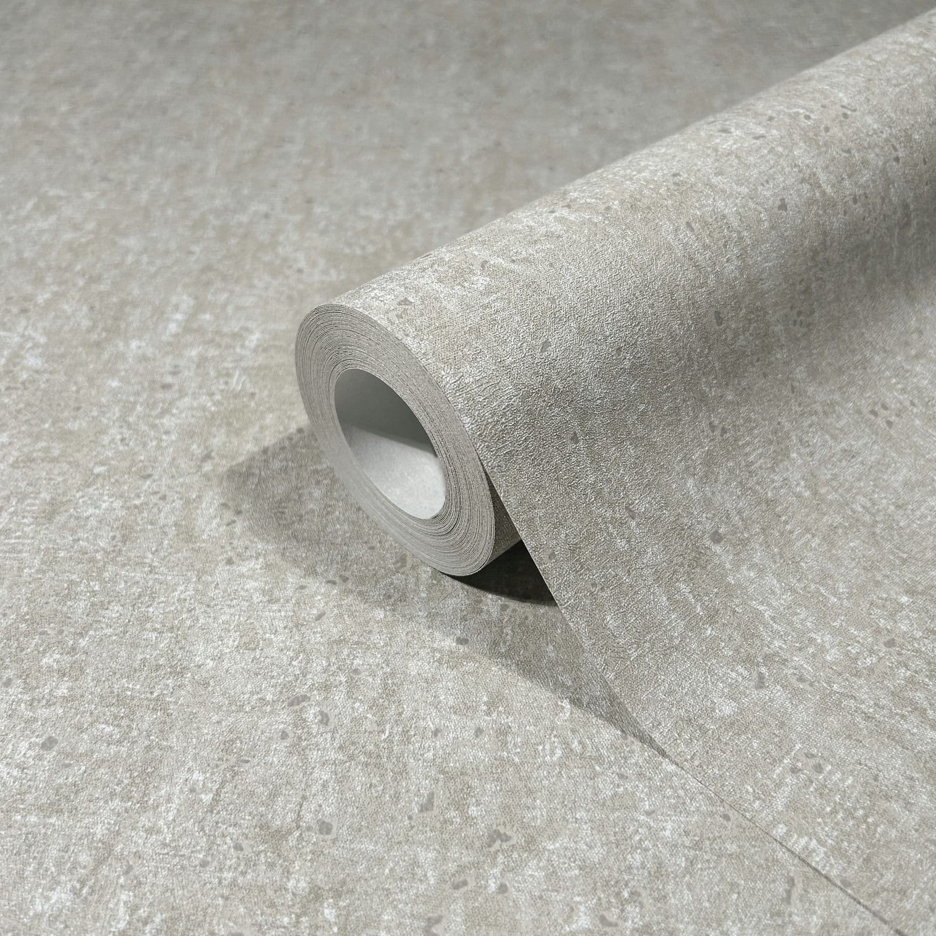 Vliesbehang met matte, lichte structuur grijs betonlook