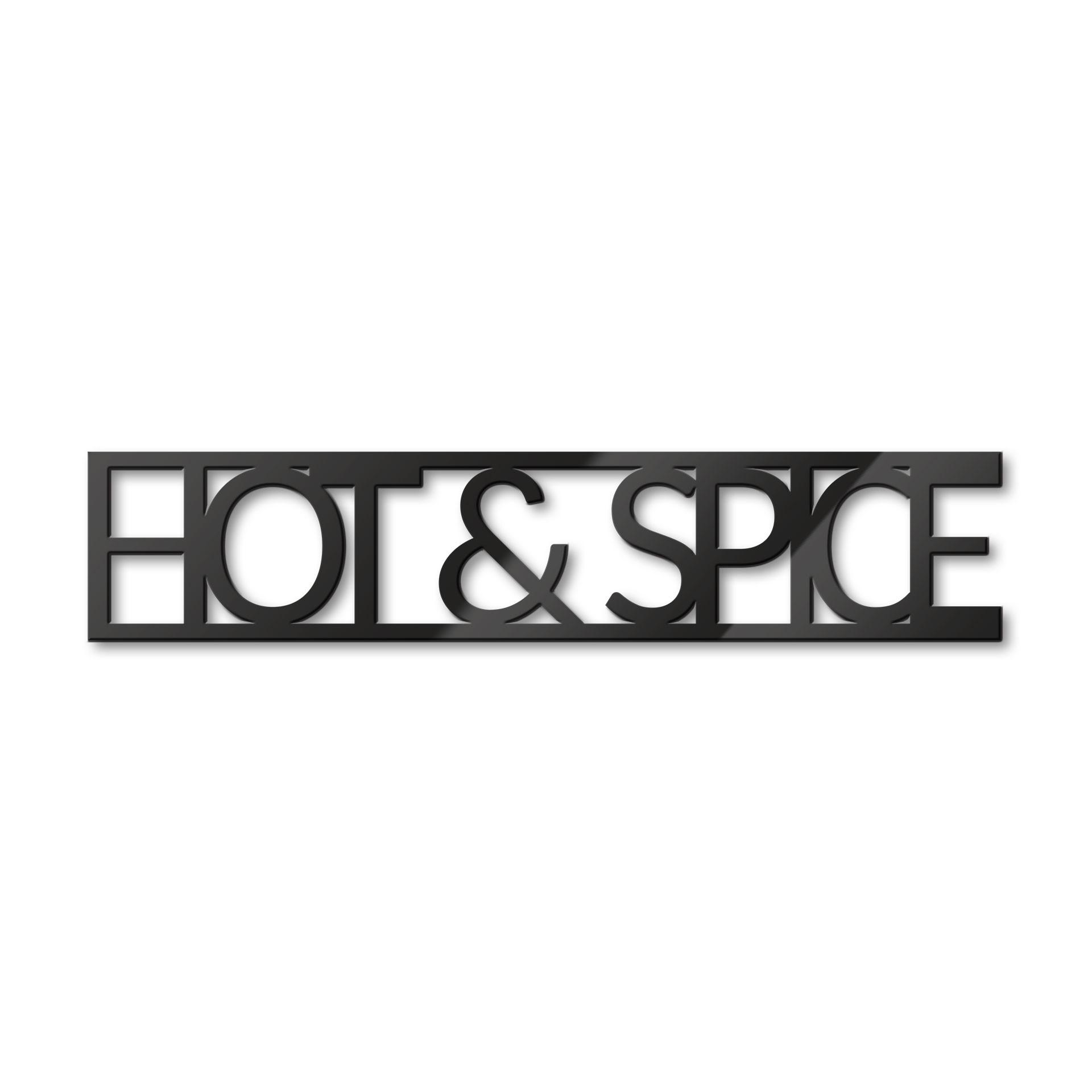 Litery akrylowe Hot & Spice