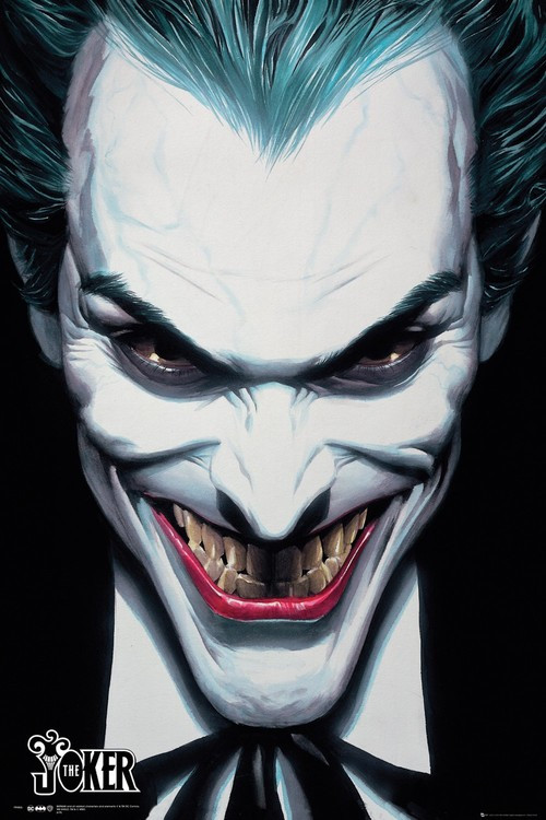 Poster, Filmposter DC Comics - Joker Ross 61x91,5 cm