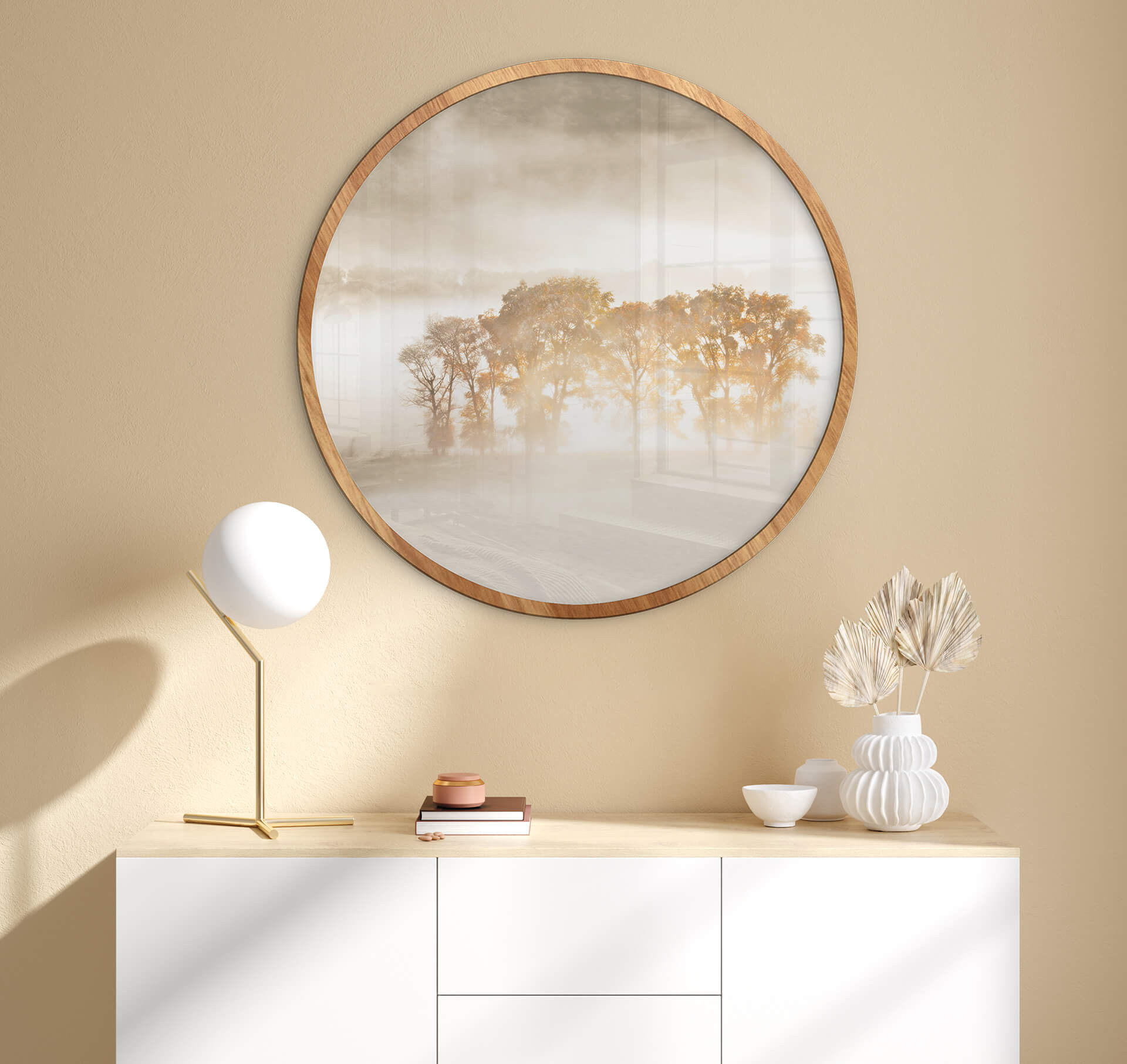 Poster rond Fan - Tempête de sable dans les Rocheuses