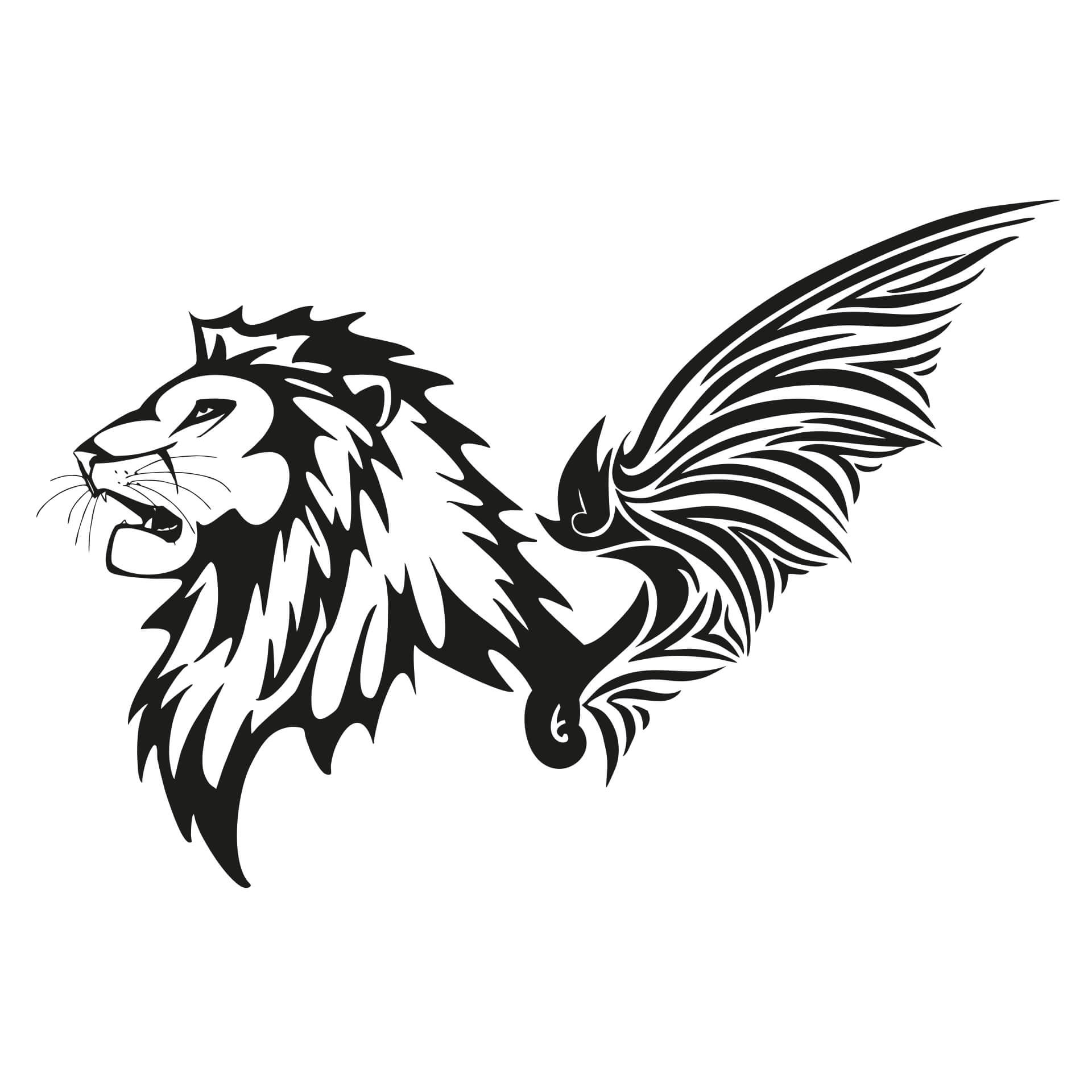 Wallsticker Leo med vinger - Løvekongen