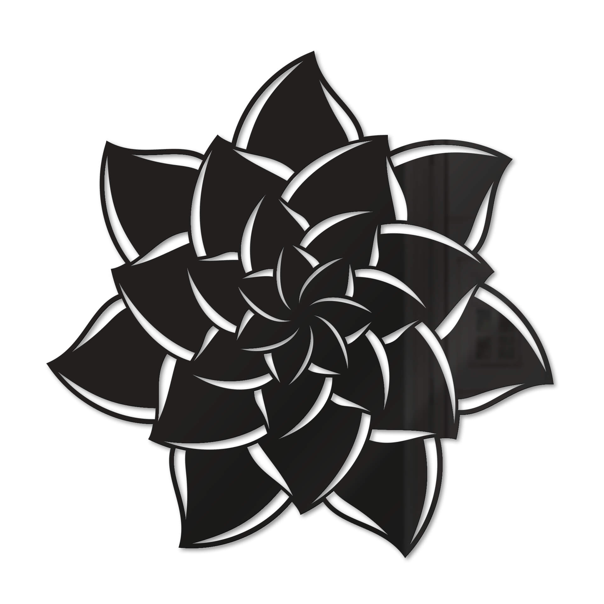 Akrylowa dekoracja mandala kwiat 02