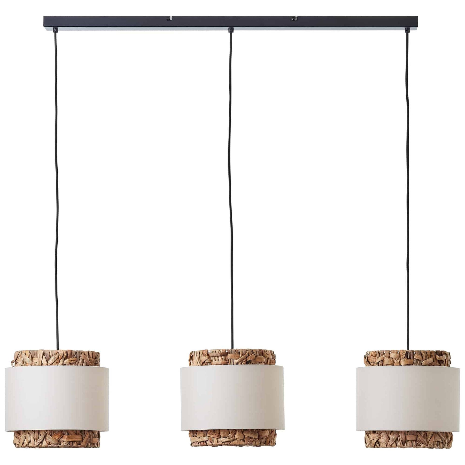 Pendelleuchte Till, braun, 120 x 110 cm, Textil Lampe