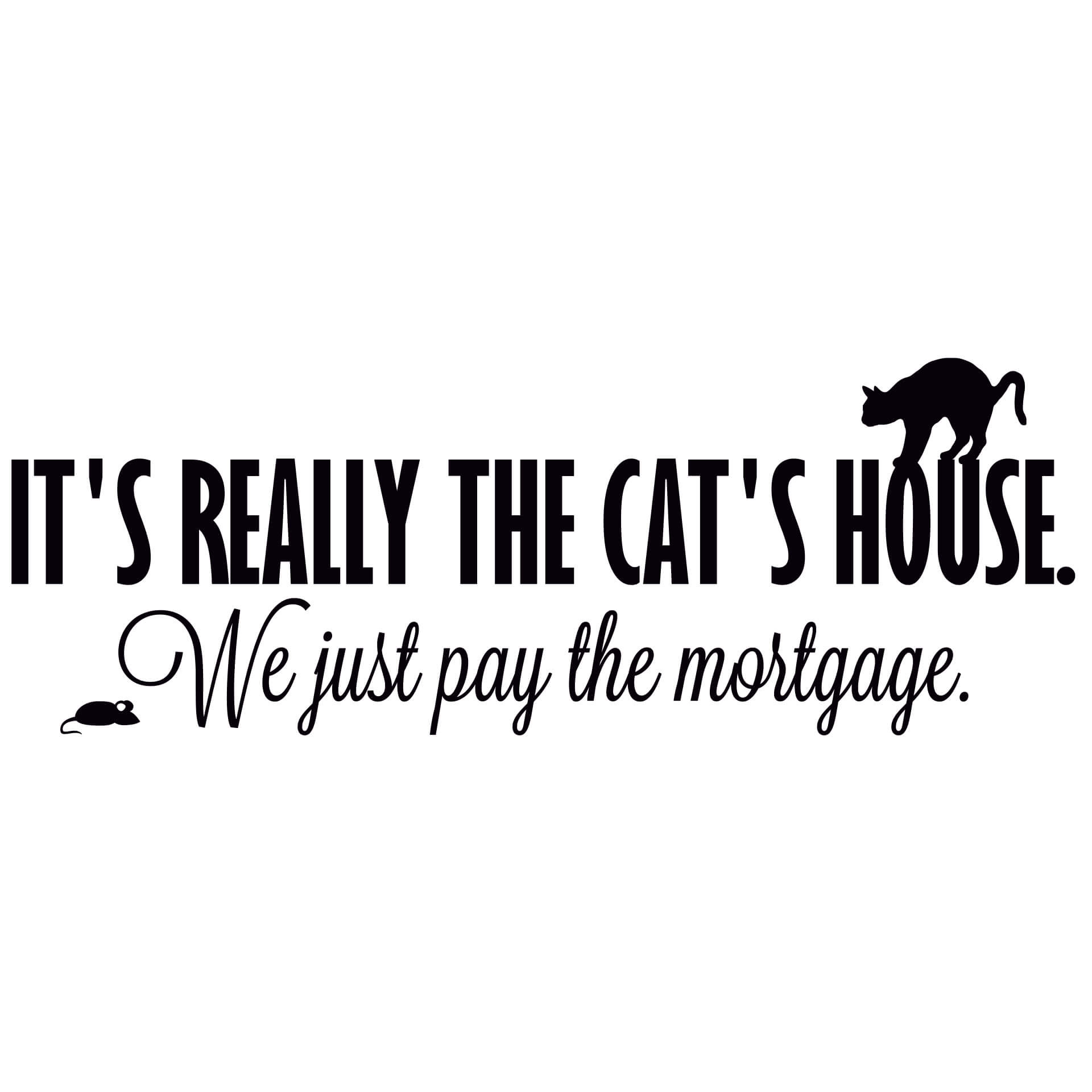 Wallsticker It's really the cat's house.