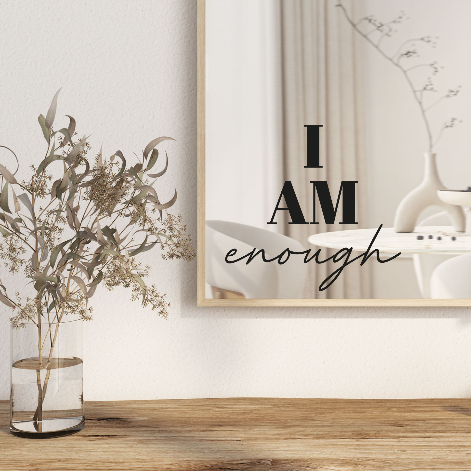 Spiegel Sticker I am enough