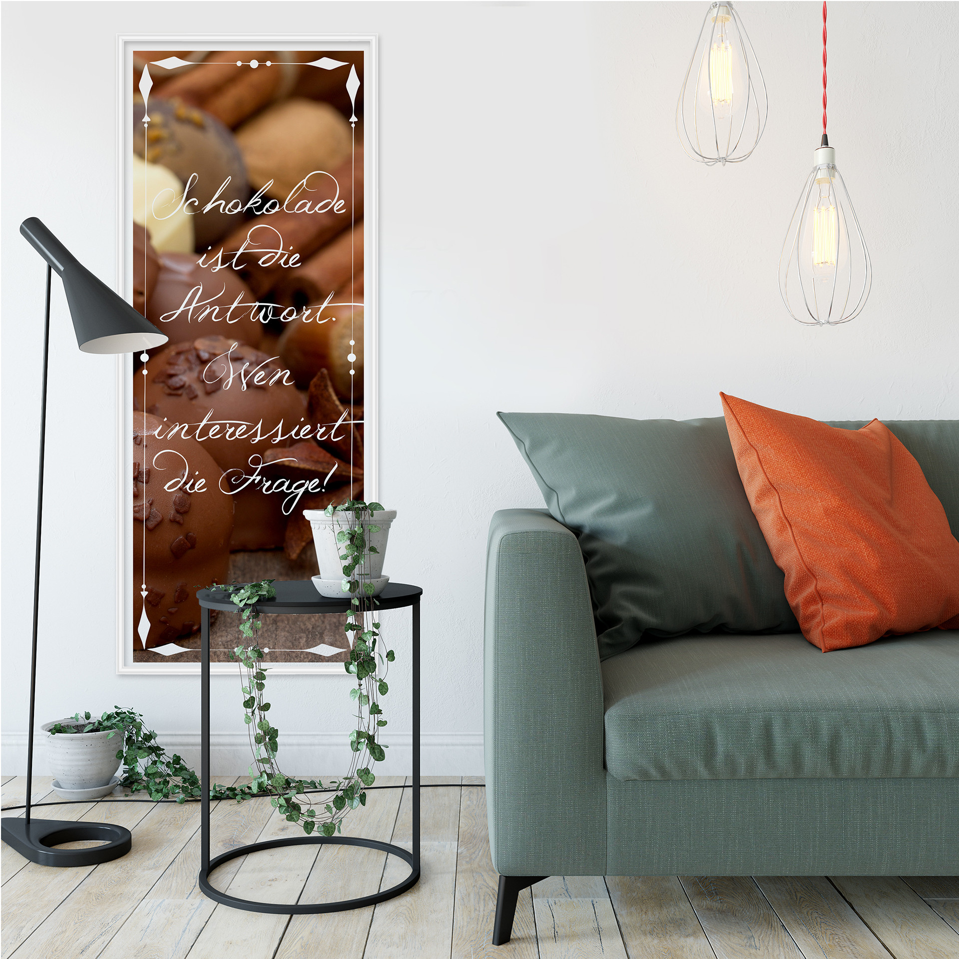 Wallprint W - Schokolade ist die Antwort… - Panorama
