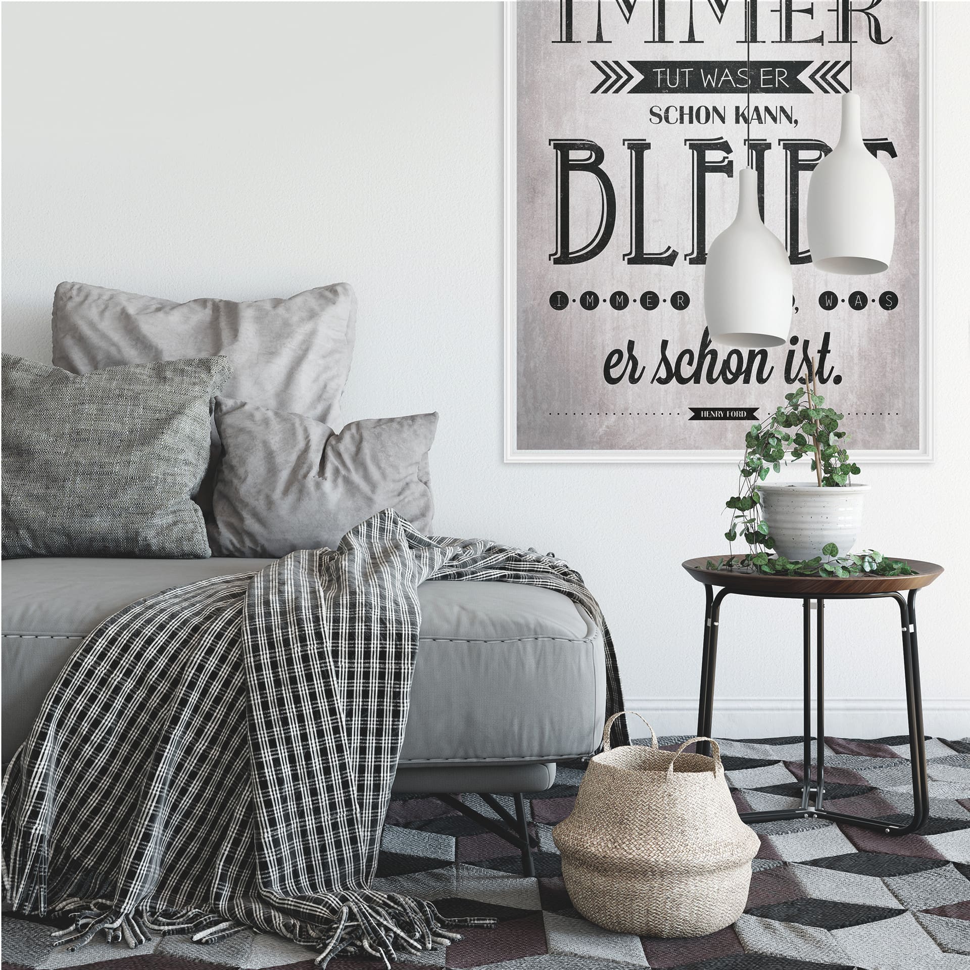 Wallprint W - Wer immer tut was er schon kann