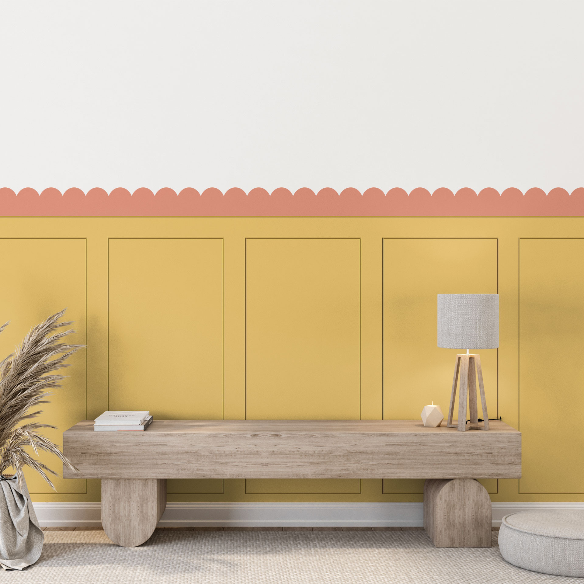 Wallsticker bølgebort koral
