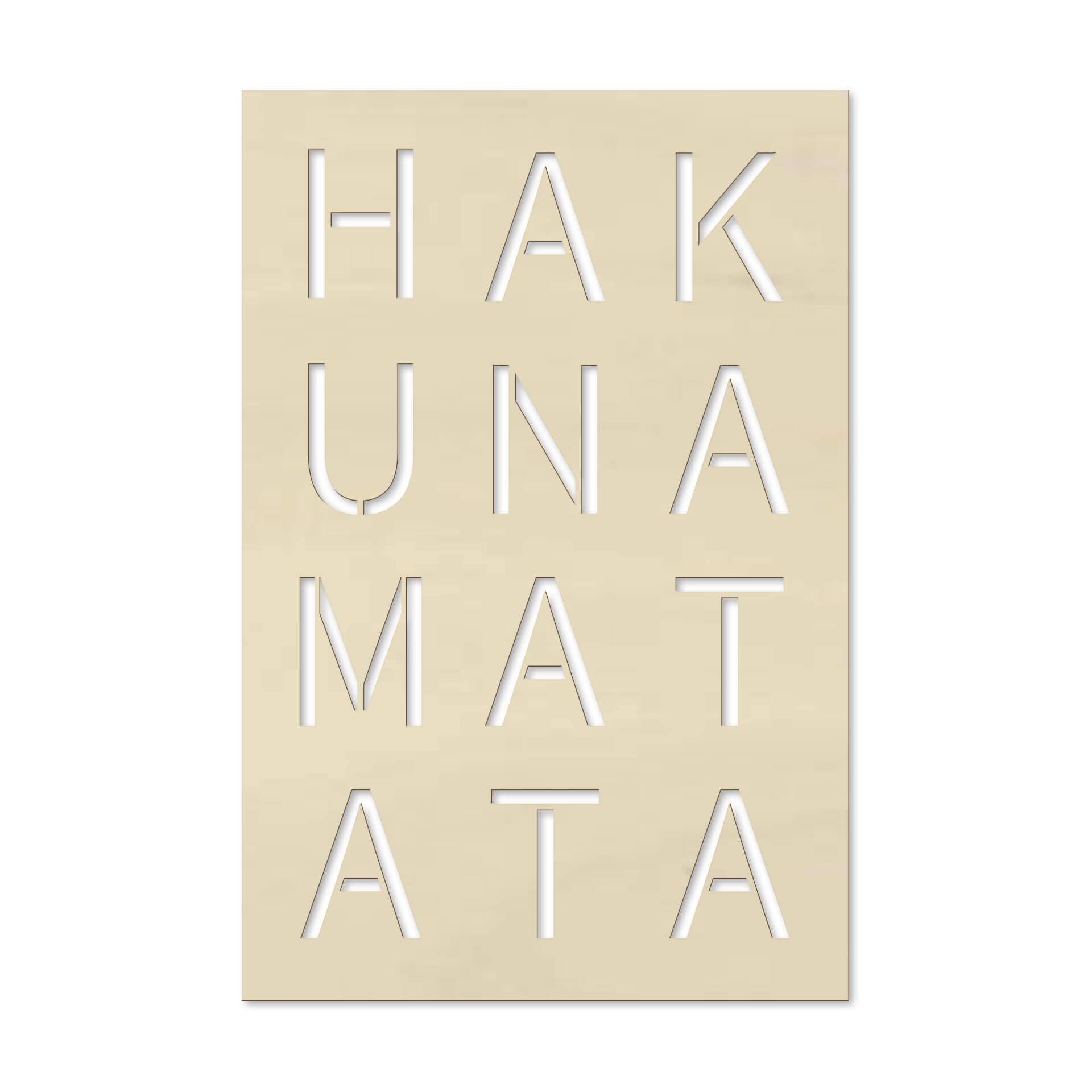 Obraz dekoracyjny z topoli - deska Hakuna Matata