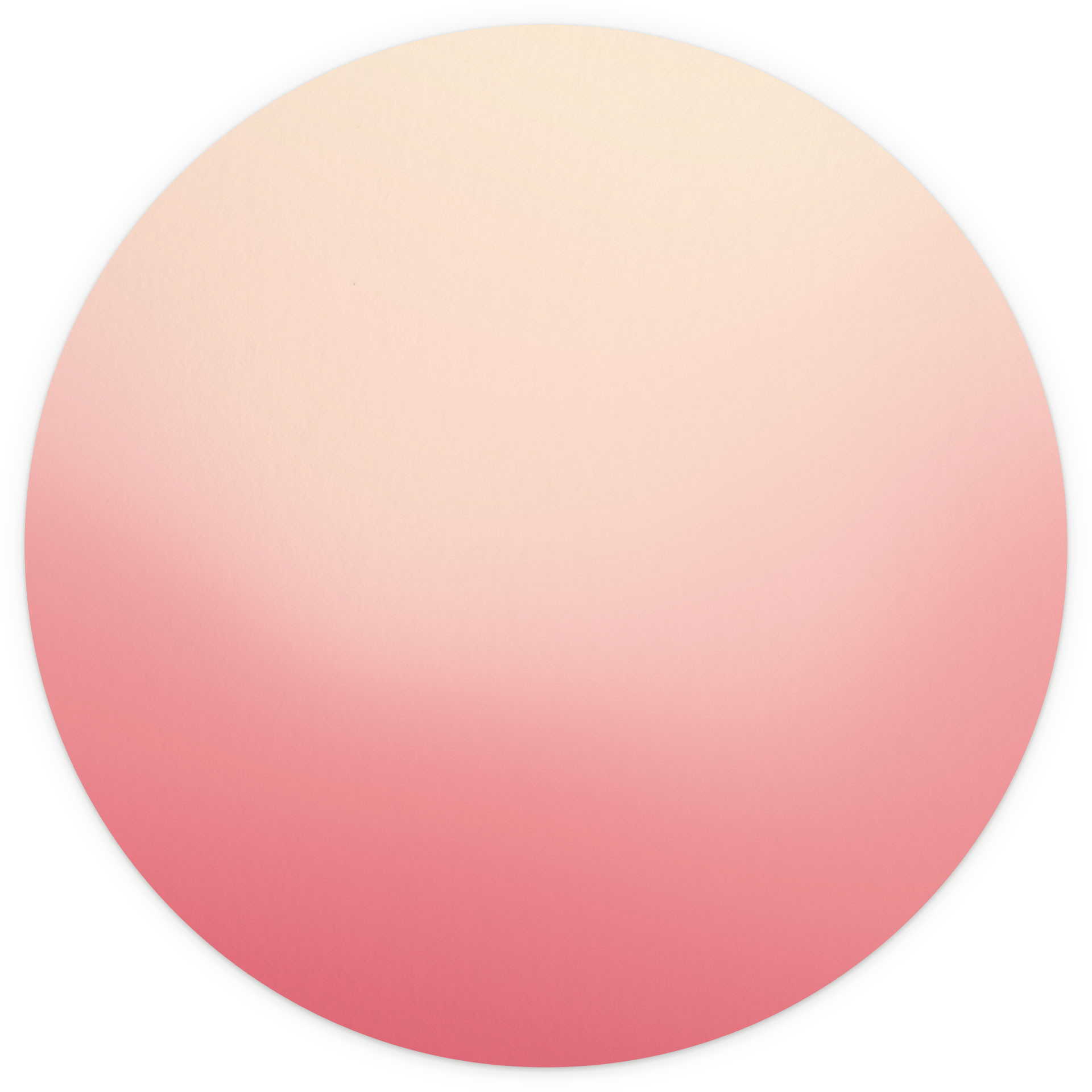 Behangcirkel Ombre - Roze zon - vliesbehang/zelfklevend vliesbehang