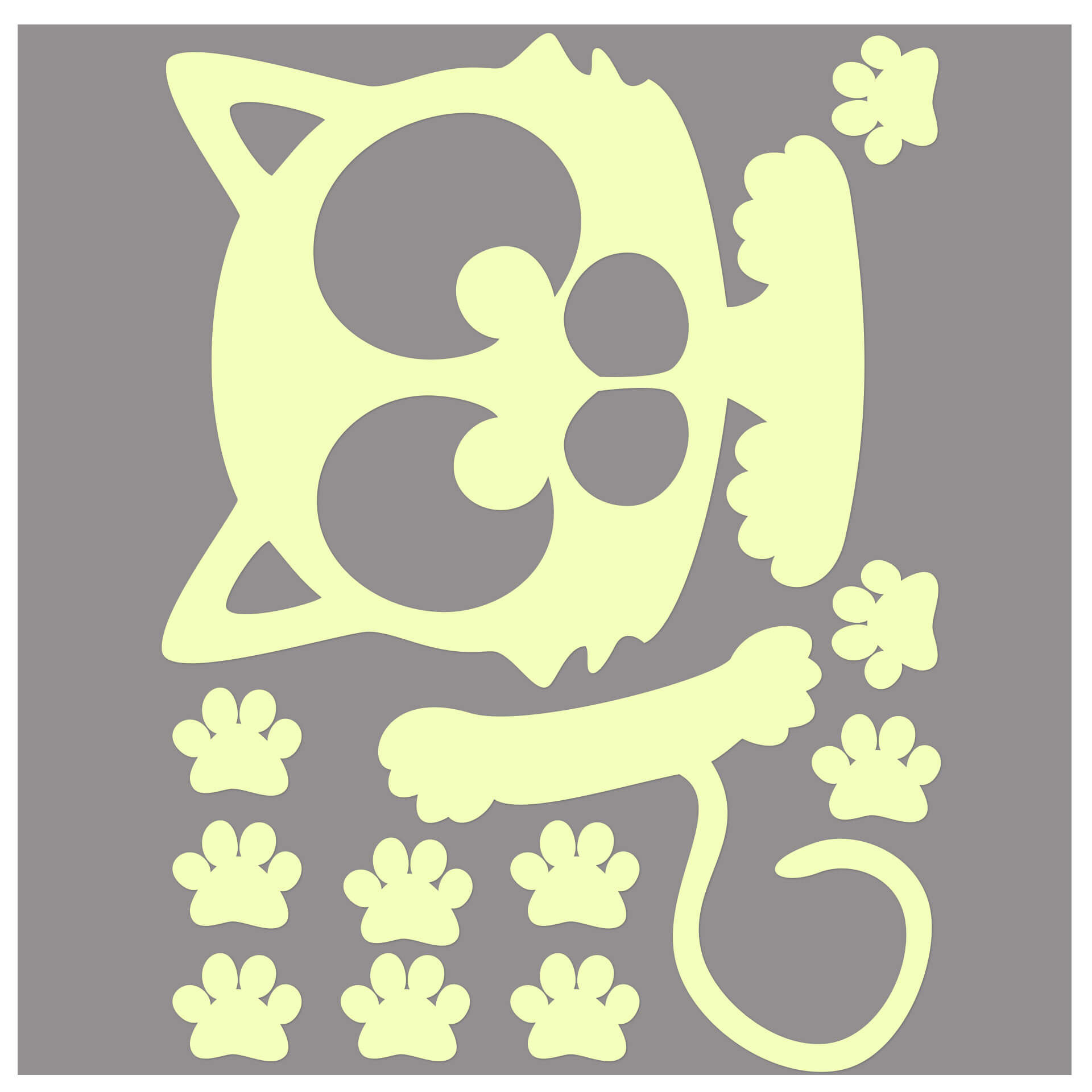 Lichtschaltersticker Katze
