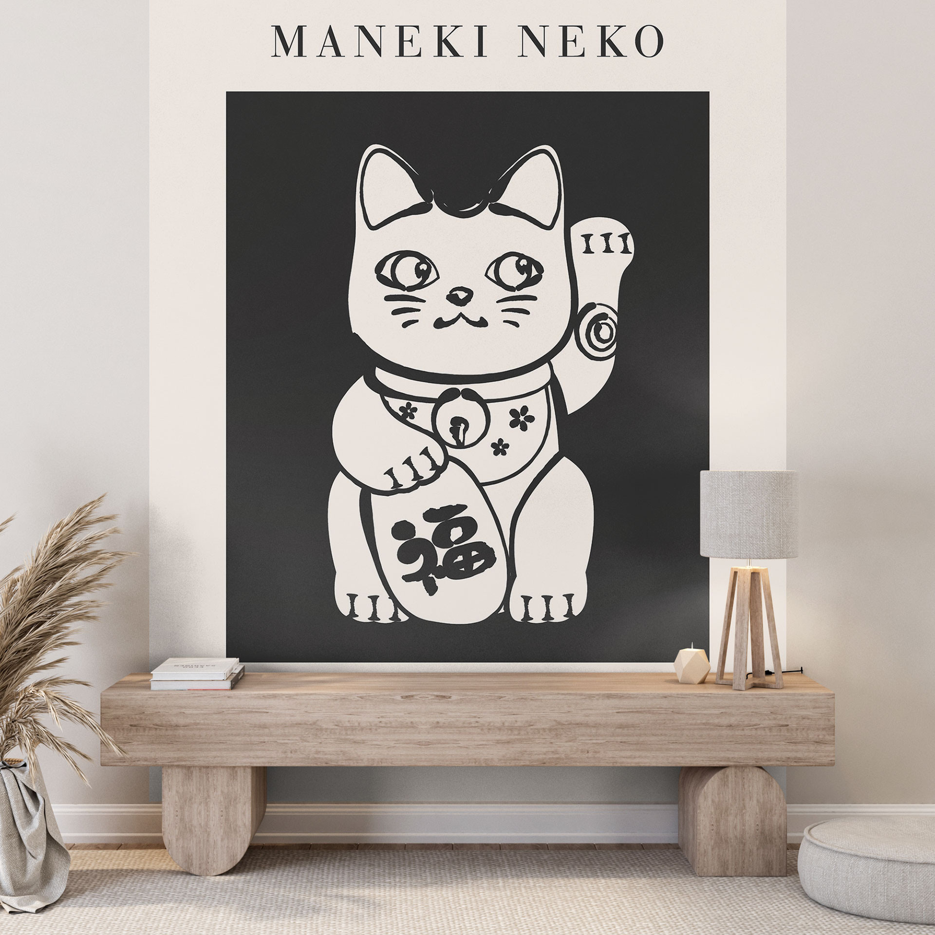 Fototapeta Maneki Neko - Szczęśliwy kot | Winkekatze - KsanaKalpa