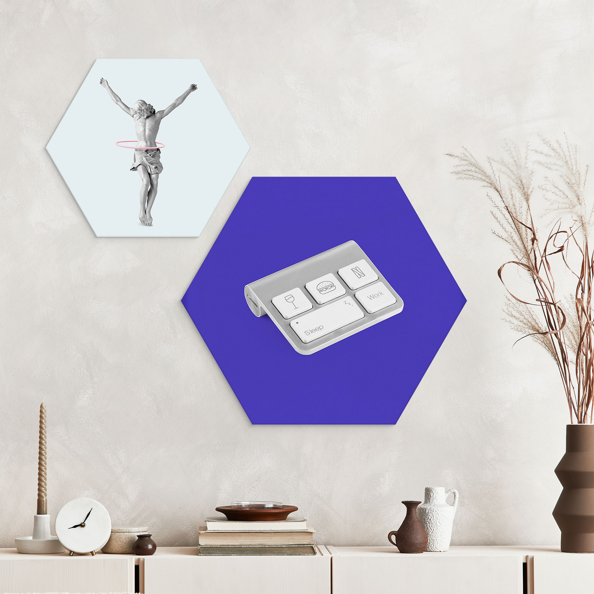Hexagon Dibond Livets tastatur - Pozdniakov