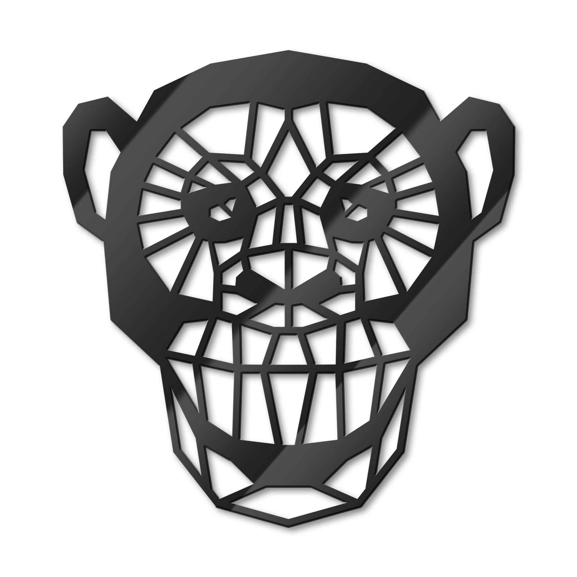 Akrylowa dekoracja małpka origami