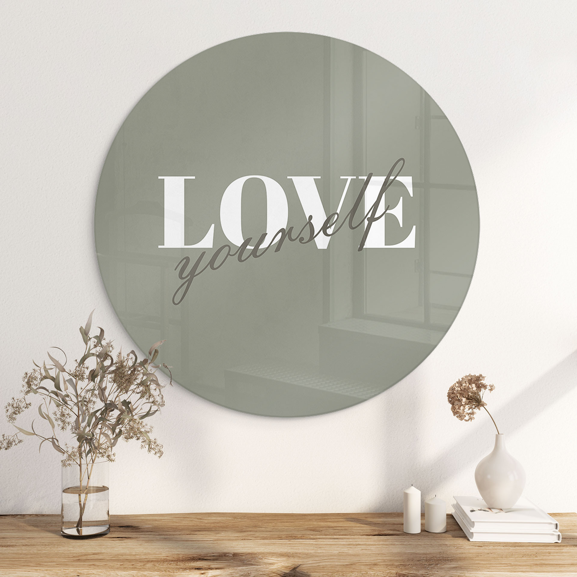 Glasbillede - Love yourself