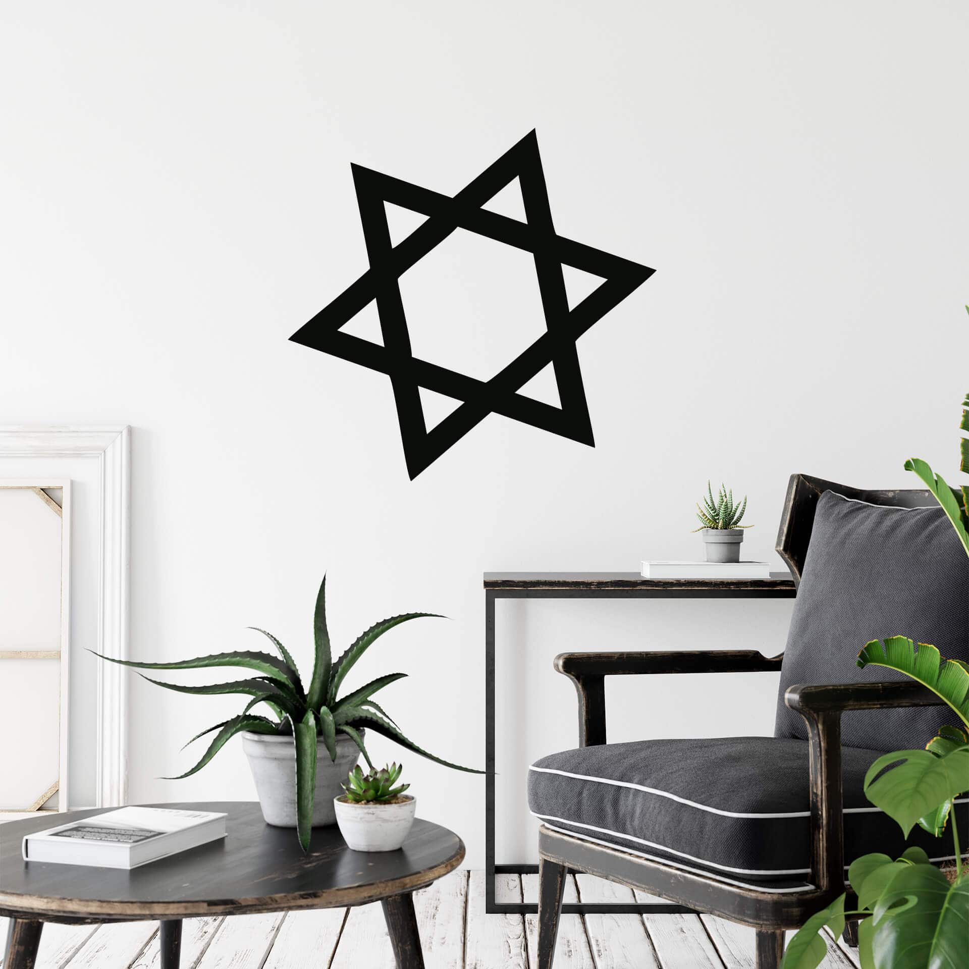 Wallsticker - Davids Stjerne