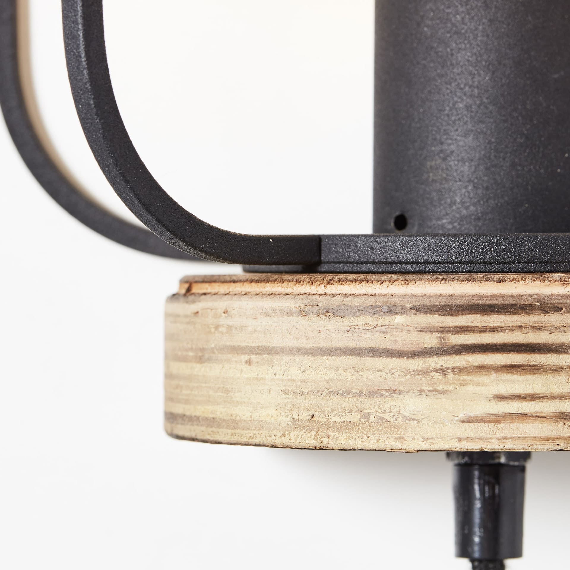 Wandleuchte Inga, braun, 29 x 19 cm, Holz Wandlampe