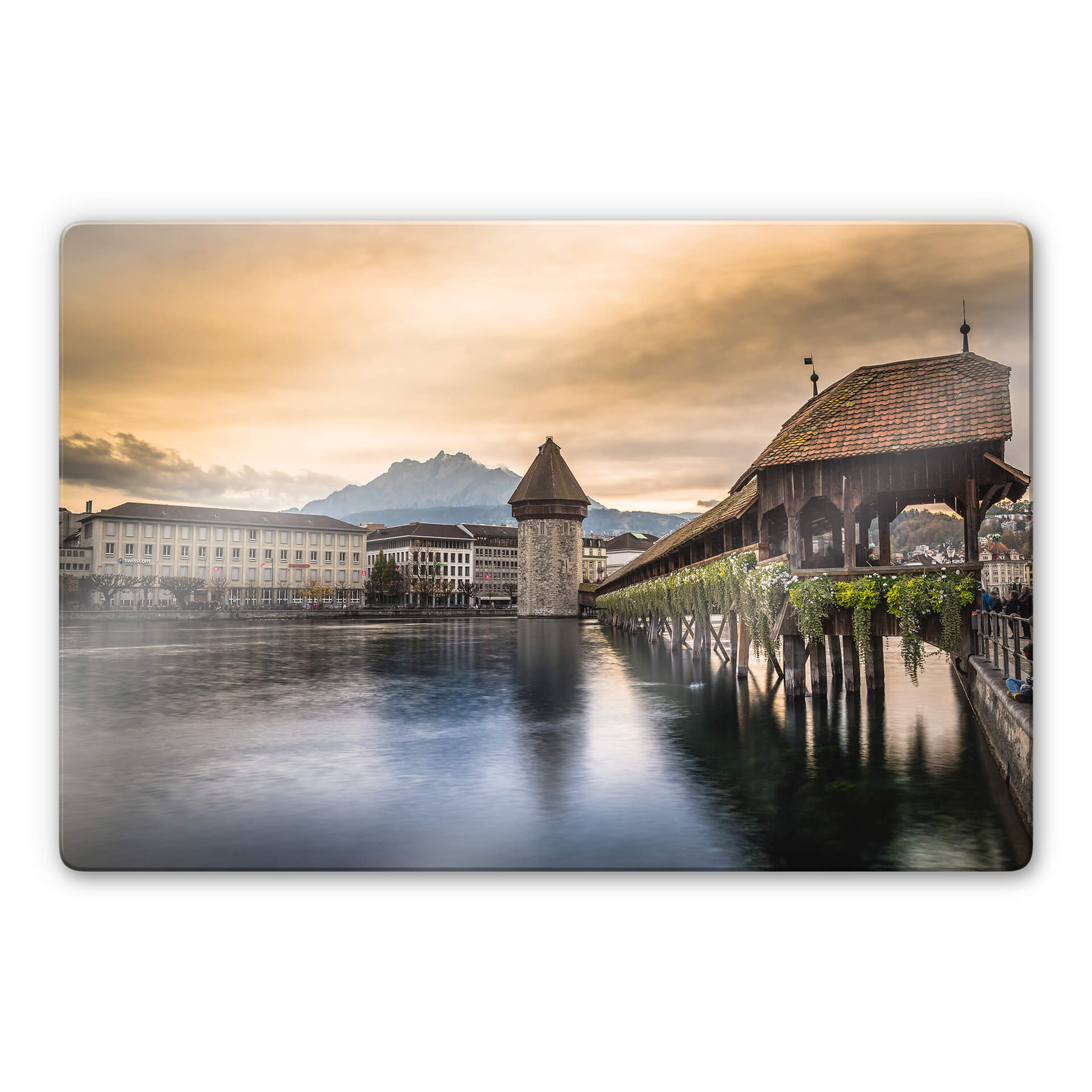 Tableau sur verre Huber - Old Town Lucerne