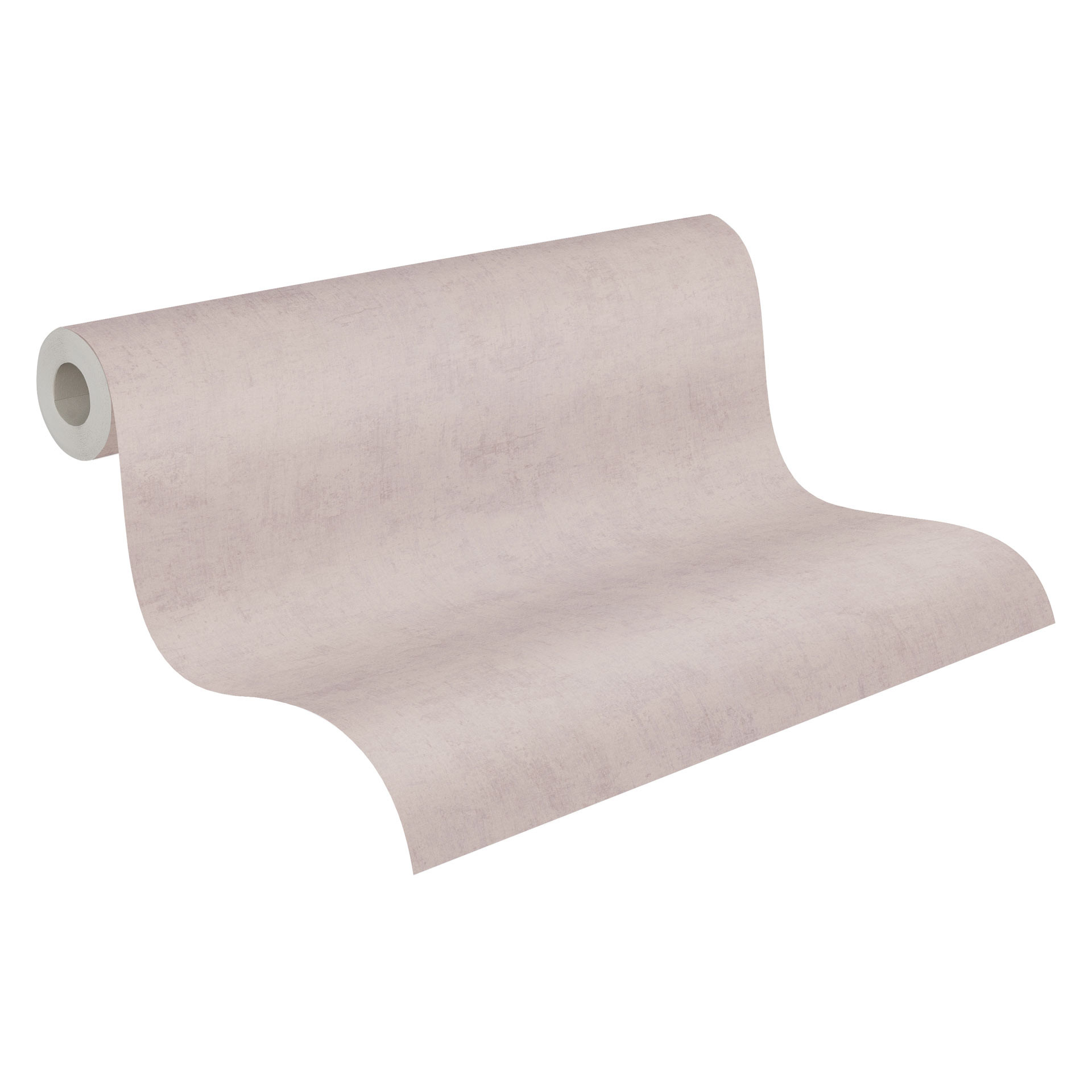 Non-woven tapet natur - fint stribemønster i terracotta & greige