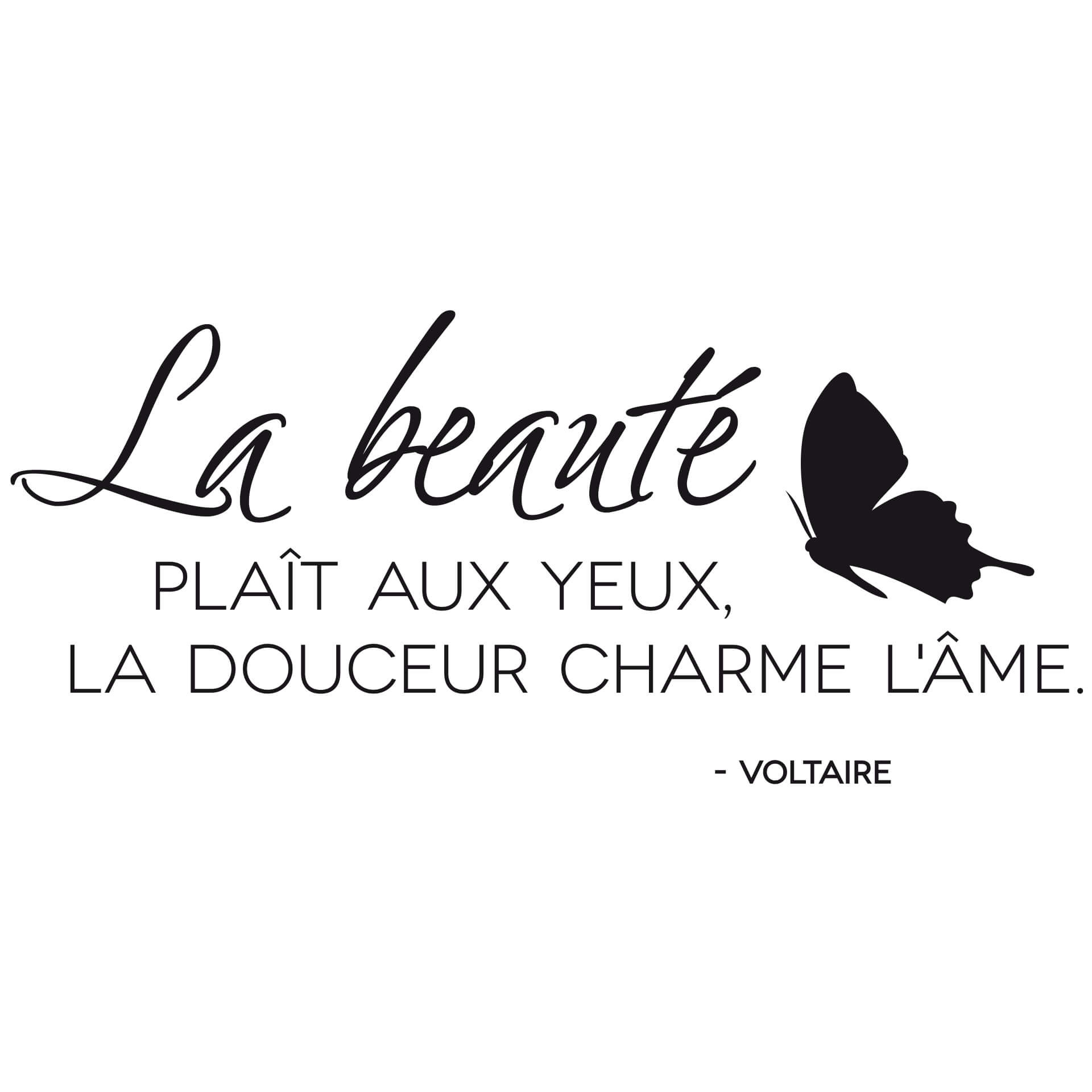 Wallsticker La beauté plaît aux yeux...