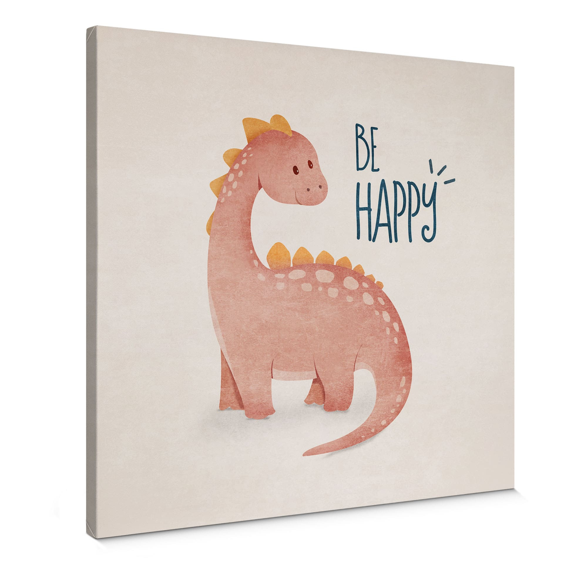 Obraz na płótnie Dino Be Happy - Brachiozaur - Tunaboylu - Kwadratowy