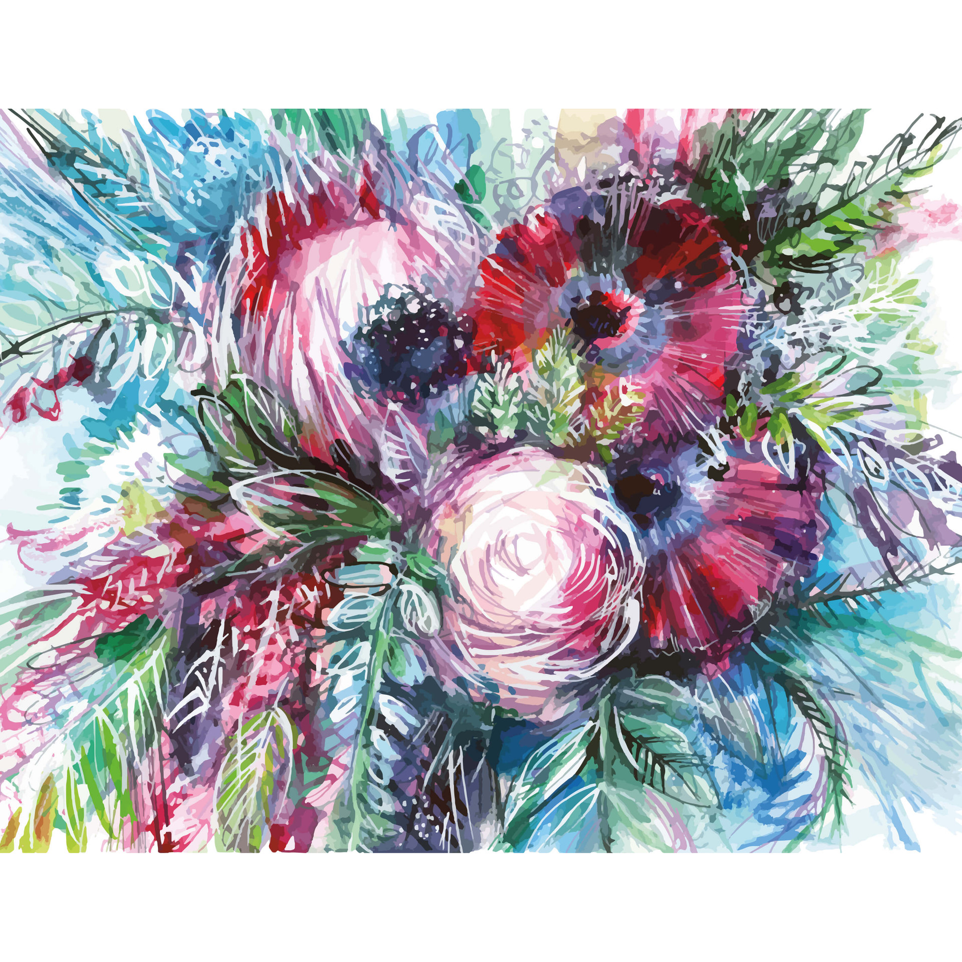 Fotobehang – Flower Bouquet