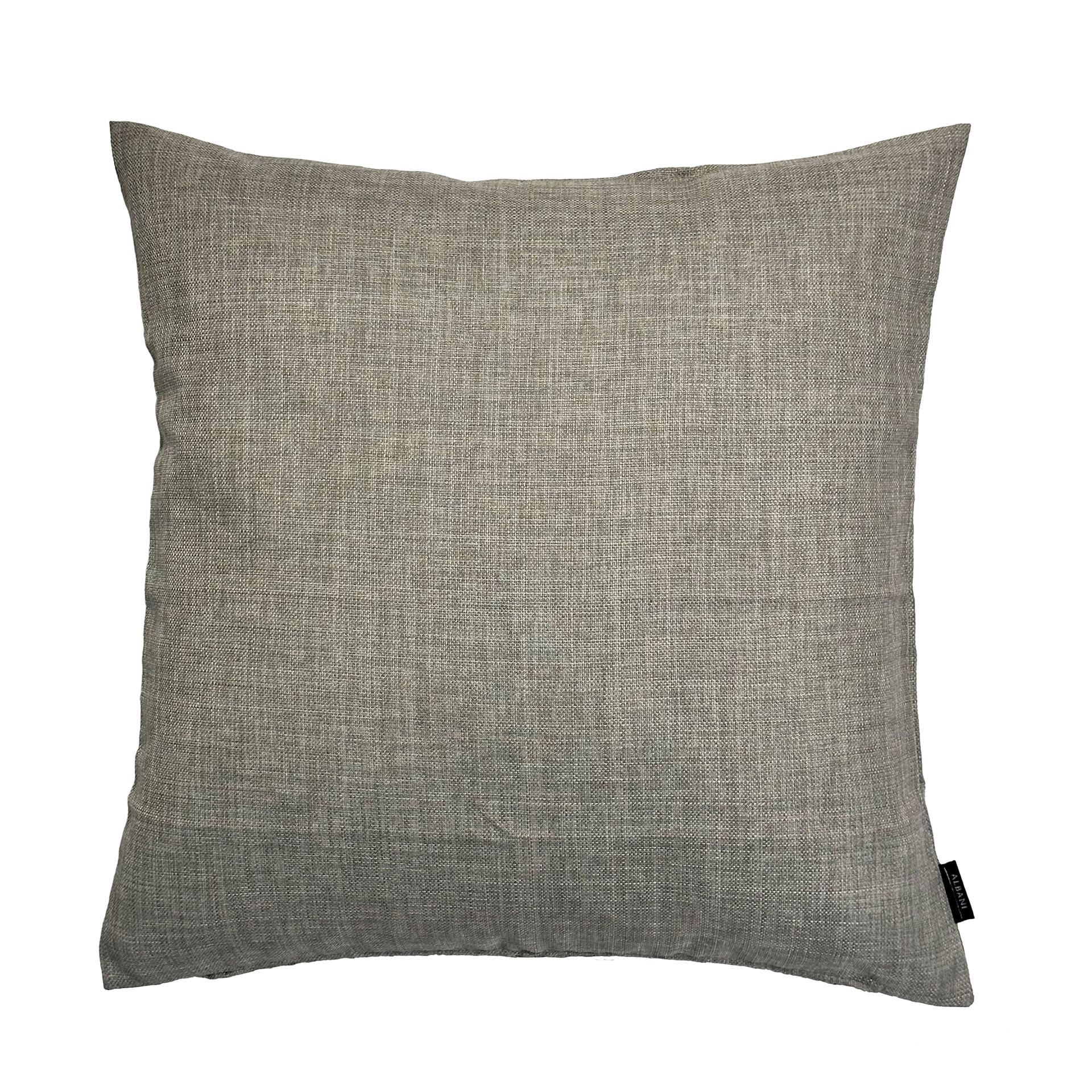 Uni Kissenhülle in silber in 40x40 cm