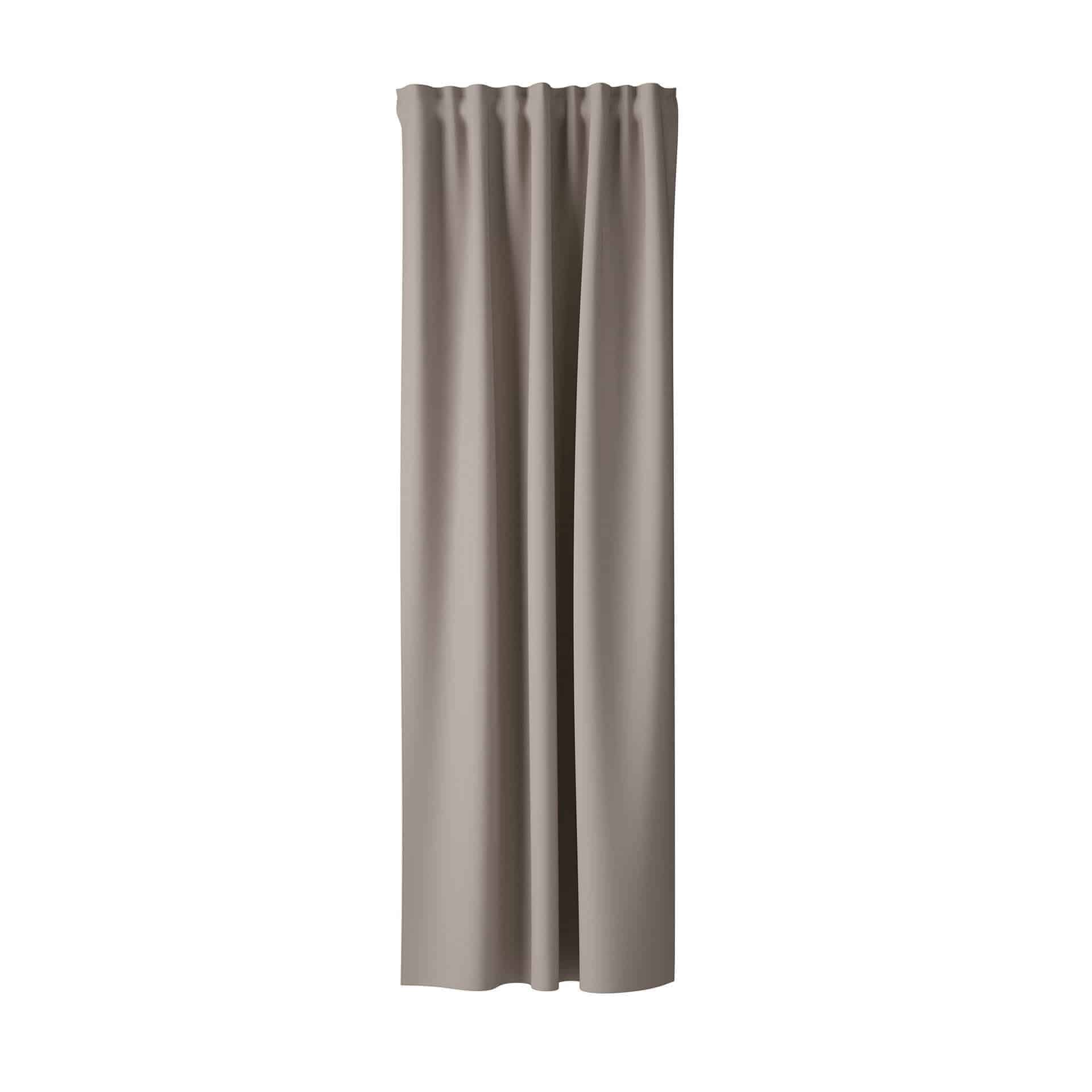 Homing Samtvorhang mit verdeckten Schlaufen Velia silber -  2,45 x 1,4 m