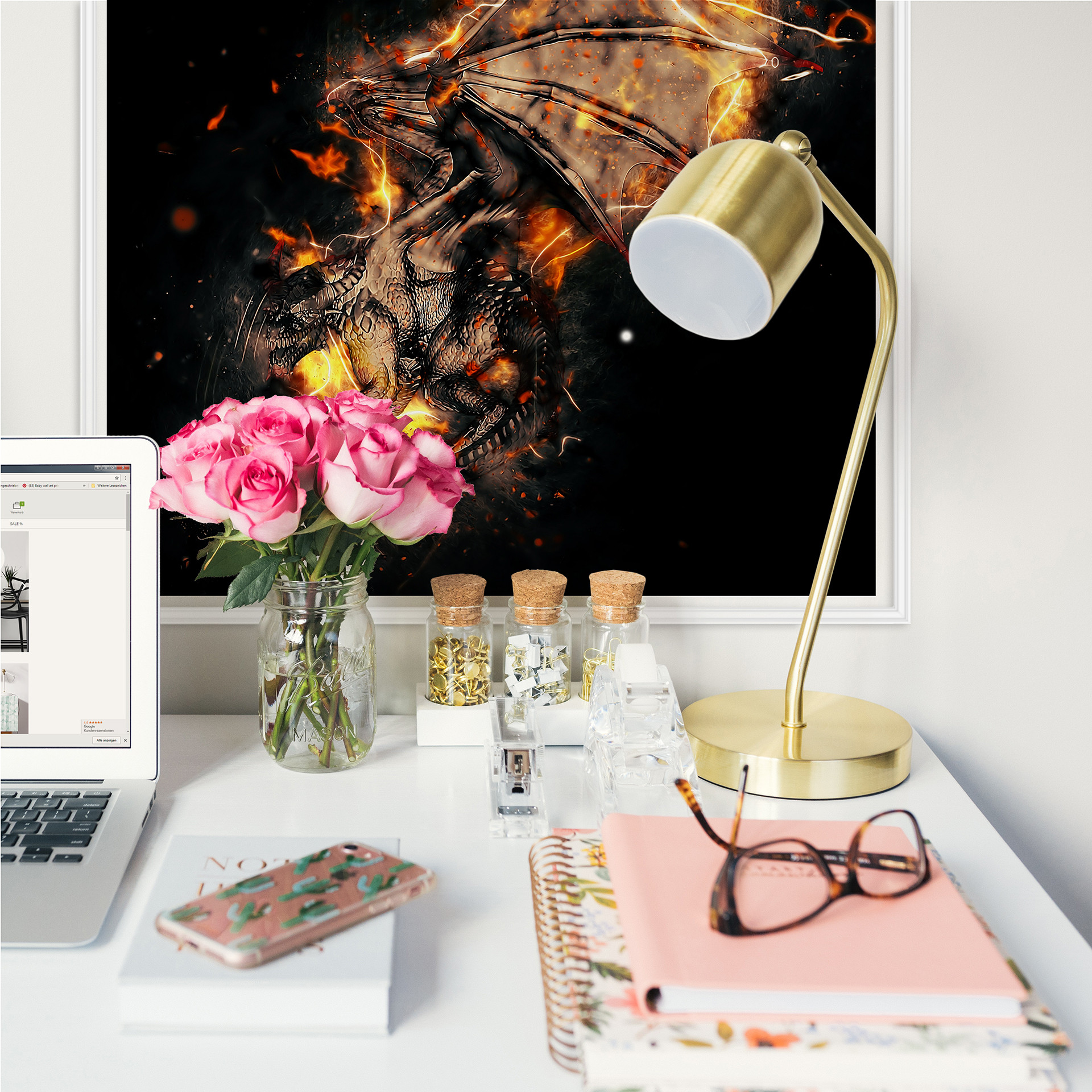 Wallprint Fireflight - quadratisch