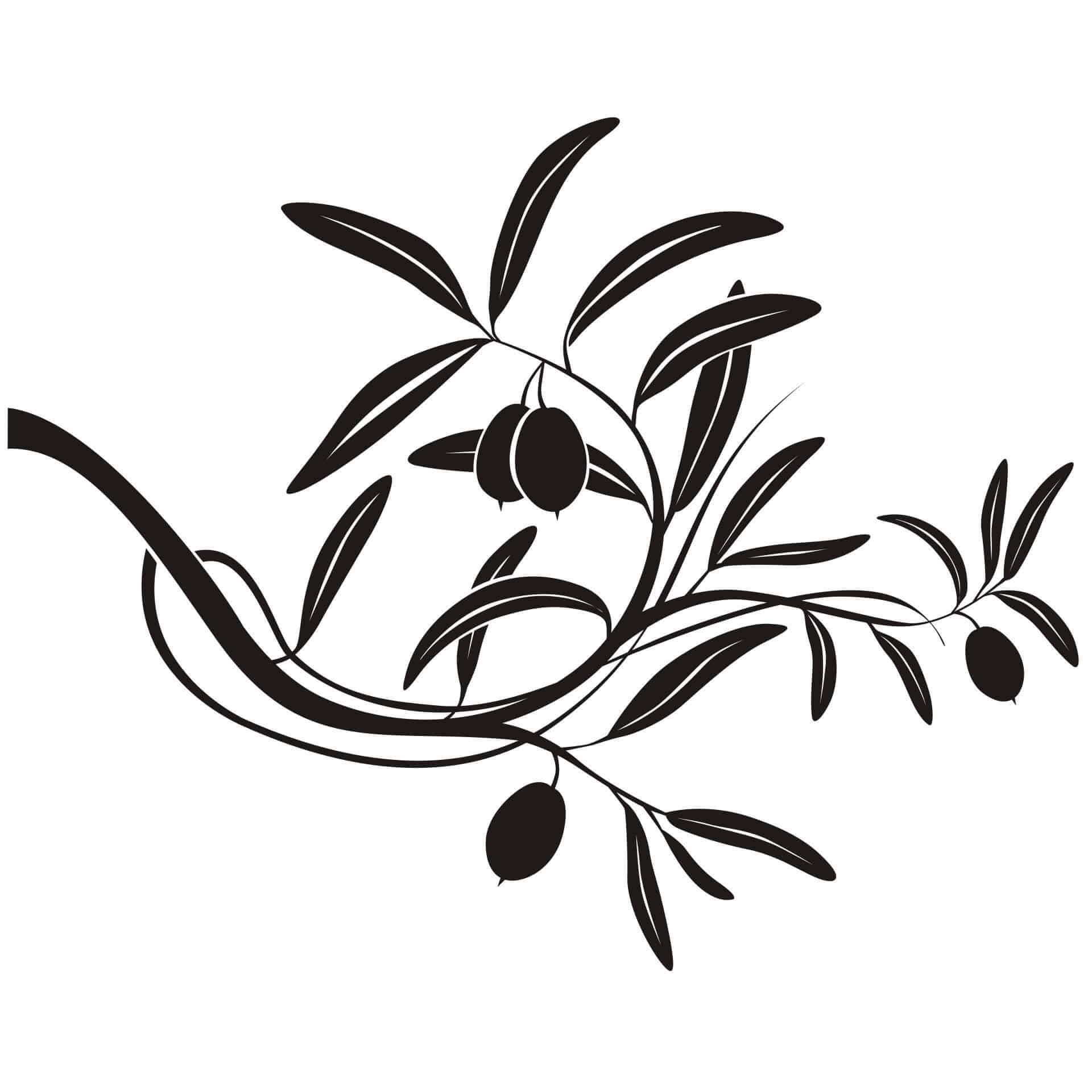 Wallsticker Oliven Gren